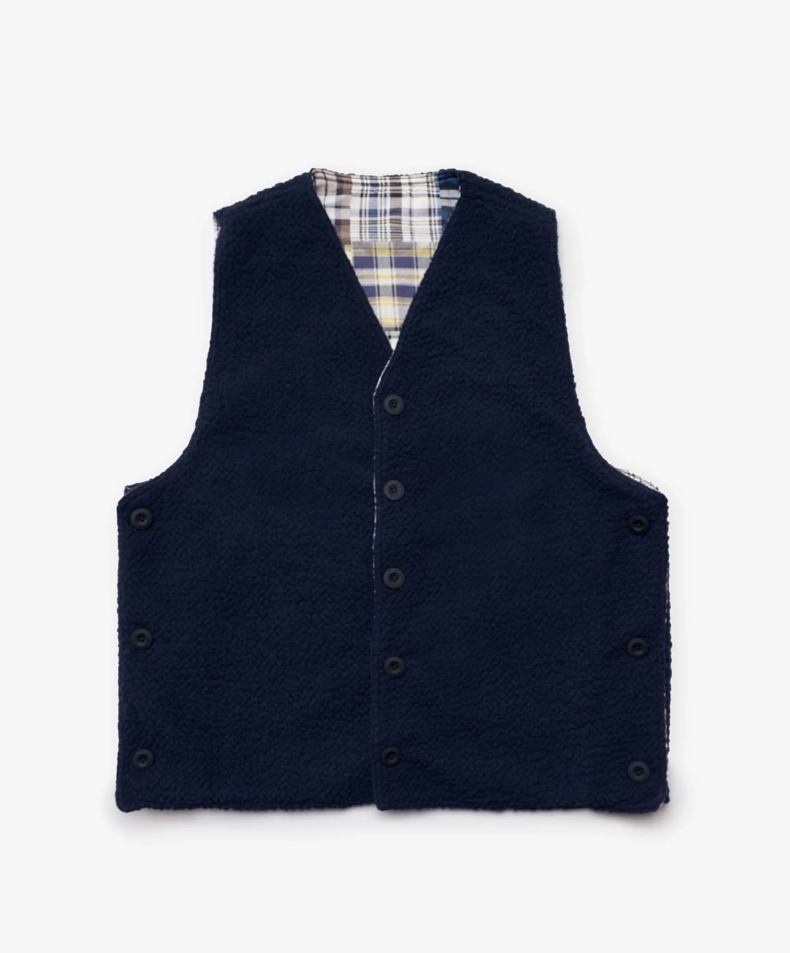Cosmic Vest - Blue Madras Mix - Image 7