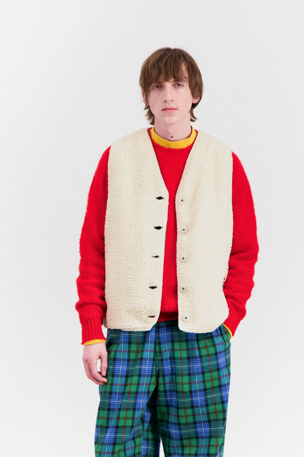Cosmic Vest - Tartan - Blue - Image 4