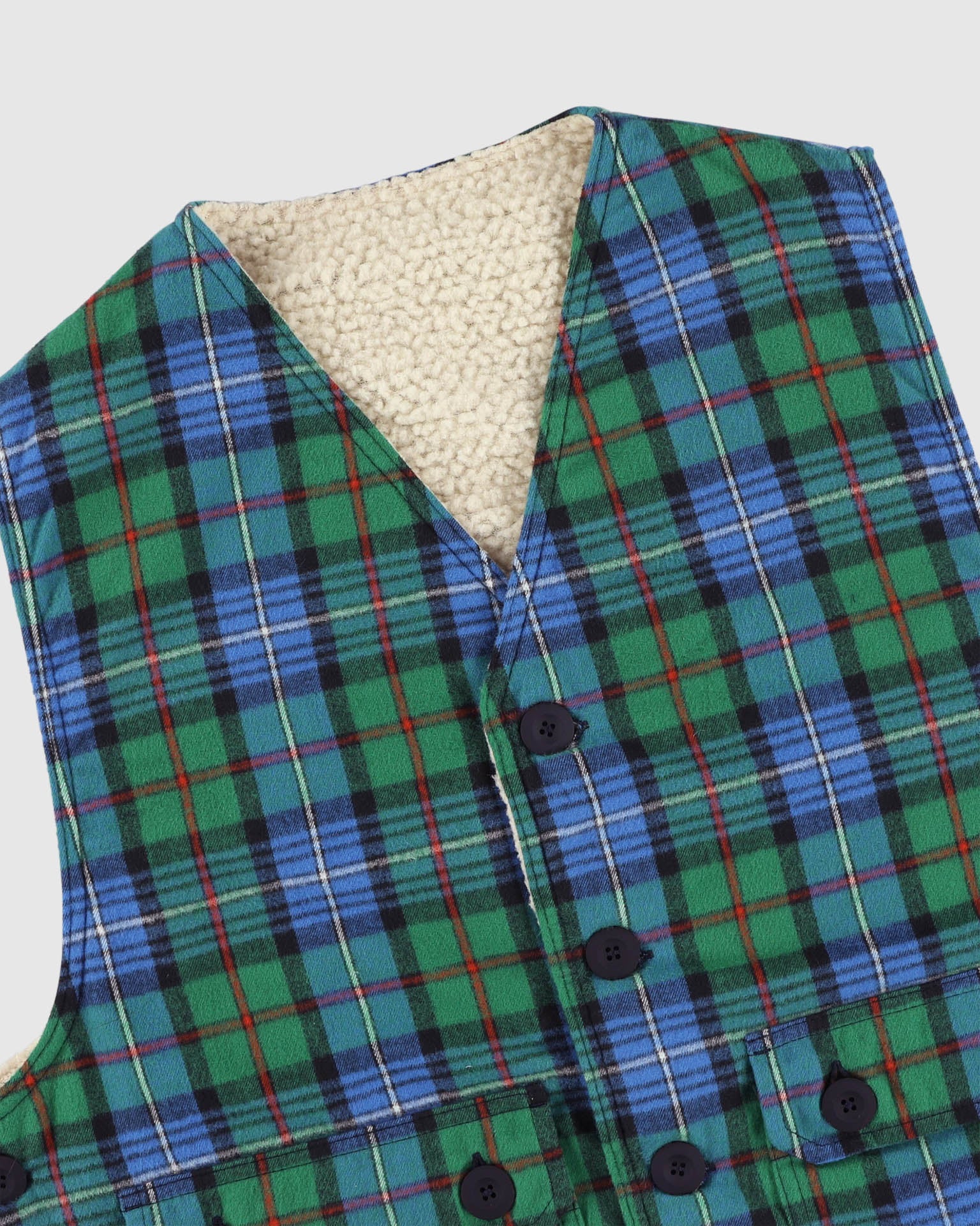 Cosmic Vest - Tartan - Blue - Image 5