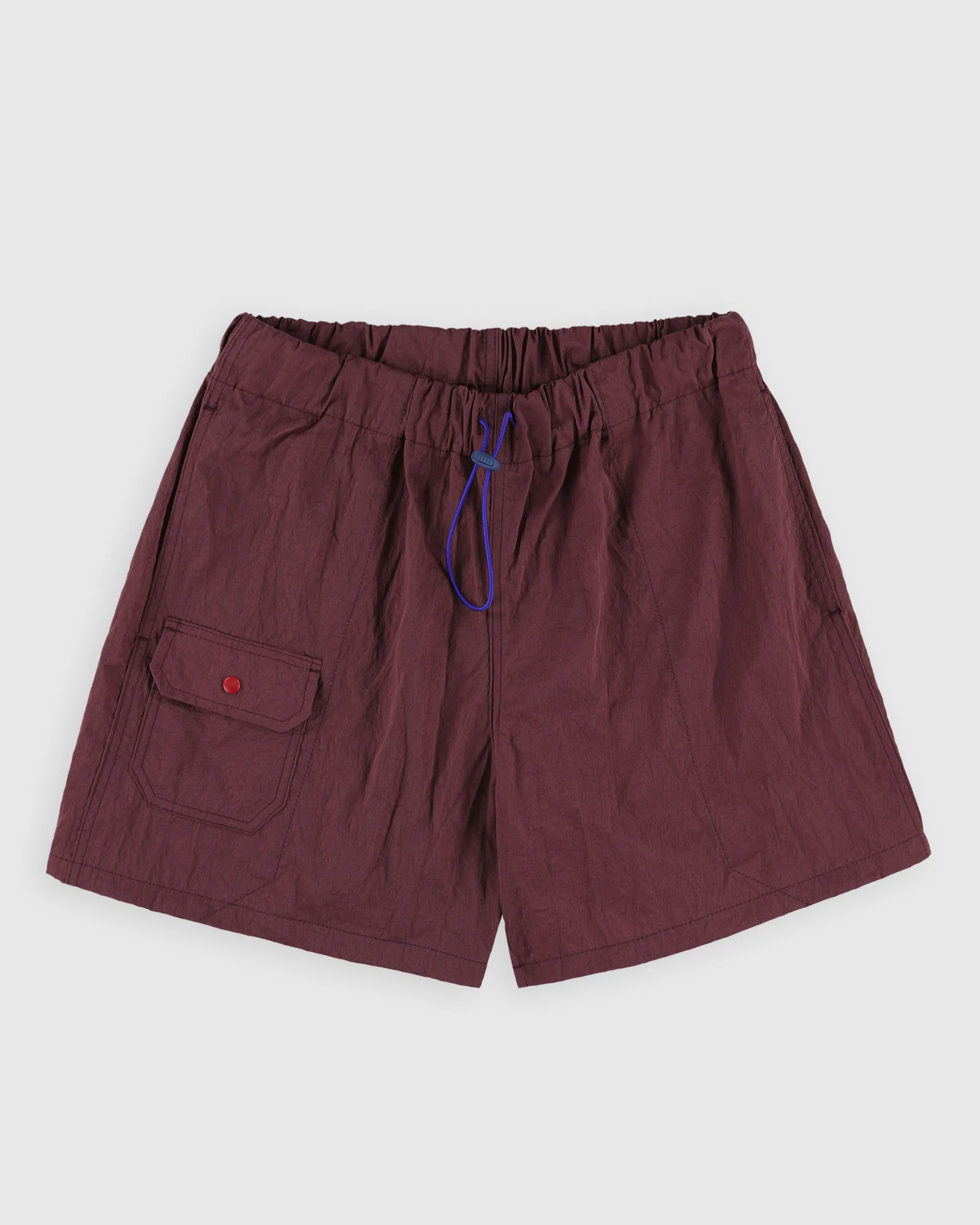 Doppler Effect Shorts - Grungy Japanese Nylon Twill - Burgundy