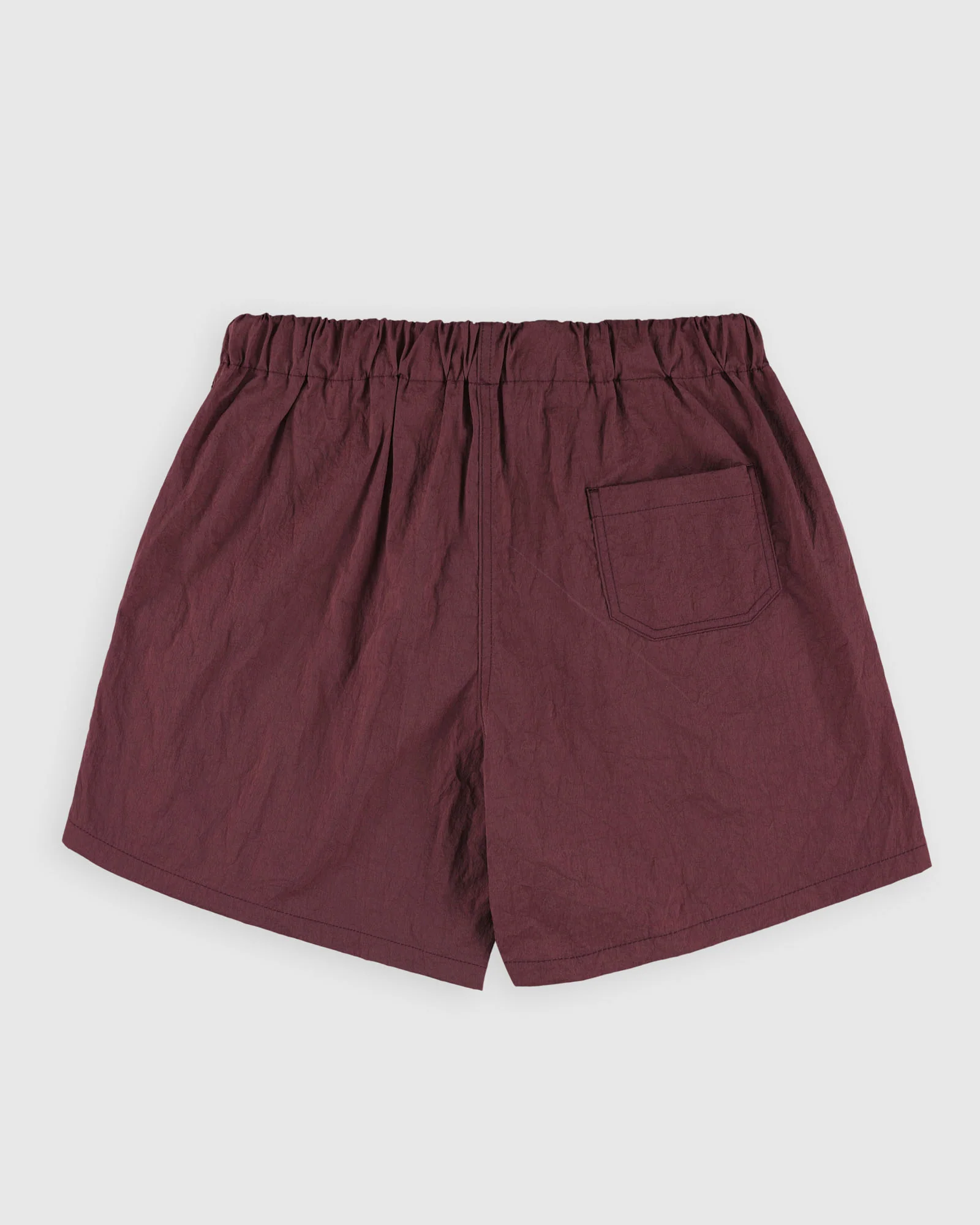 Doppler Effect Shorts - Grungy Japanese Nylon Twill - Burgundy - Image 6
