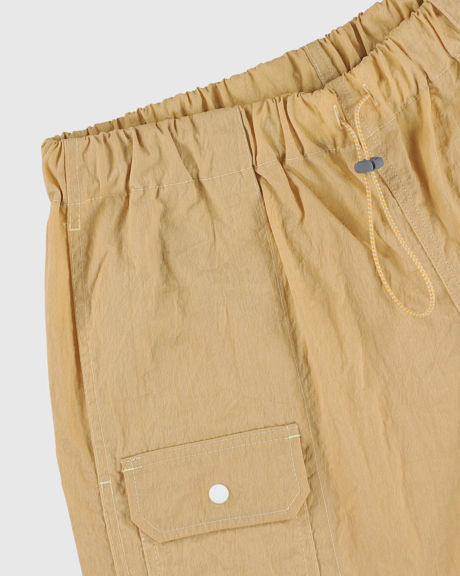 Doppler Effect Shorts - Grungy Japanese Nylon Twill - Yellow - Image 6