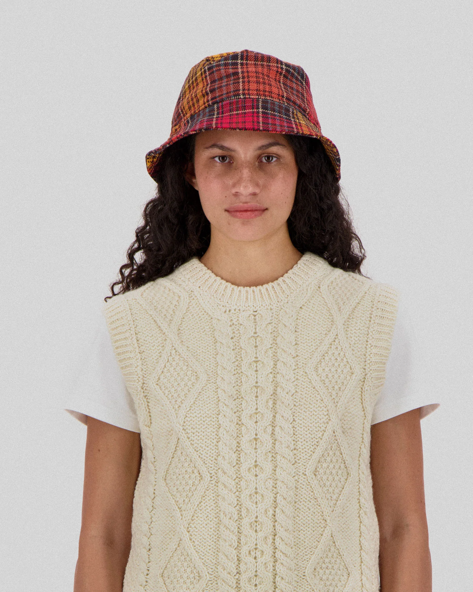 Dream On Dreamer Hat - Japanese Twill Check - Spaced Up - Image 4