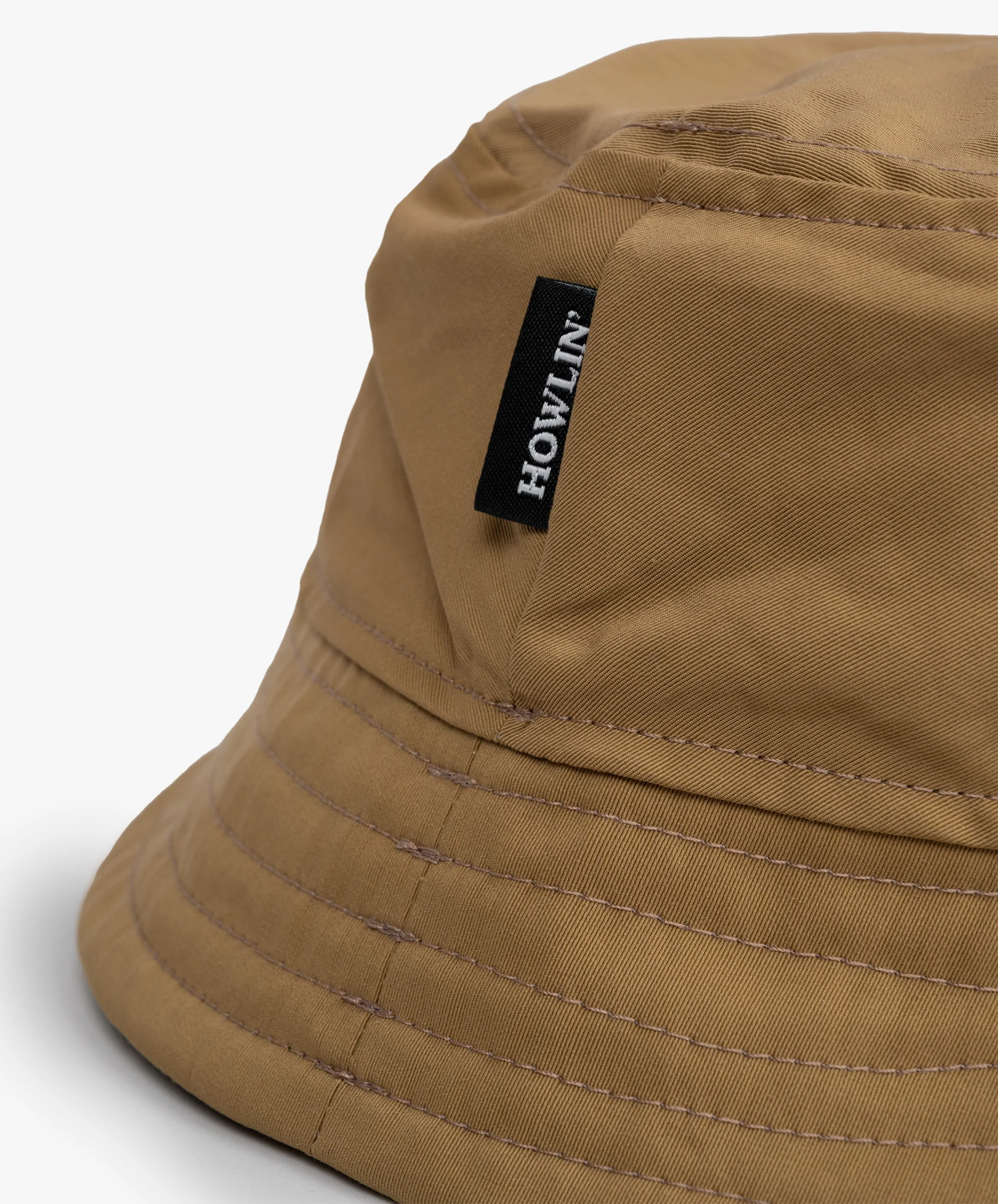 Dream On Dreamer Hat With Patch - Khaki Water Repellent Nylon - Image 5