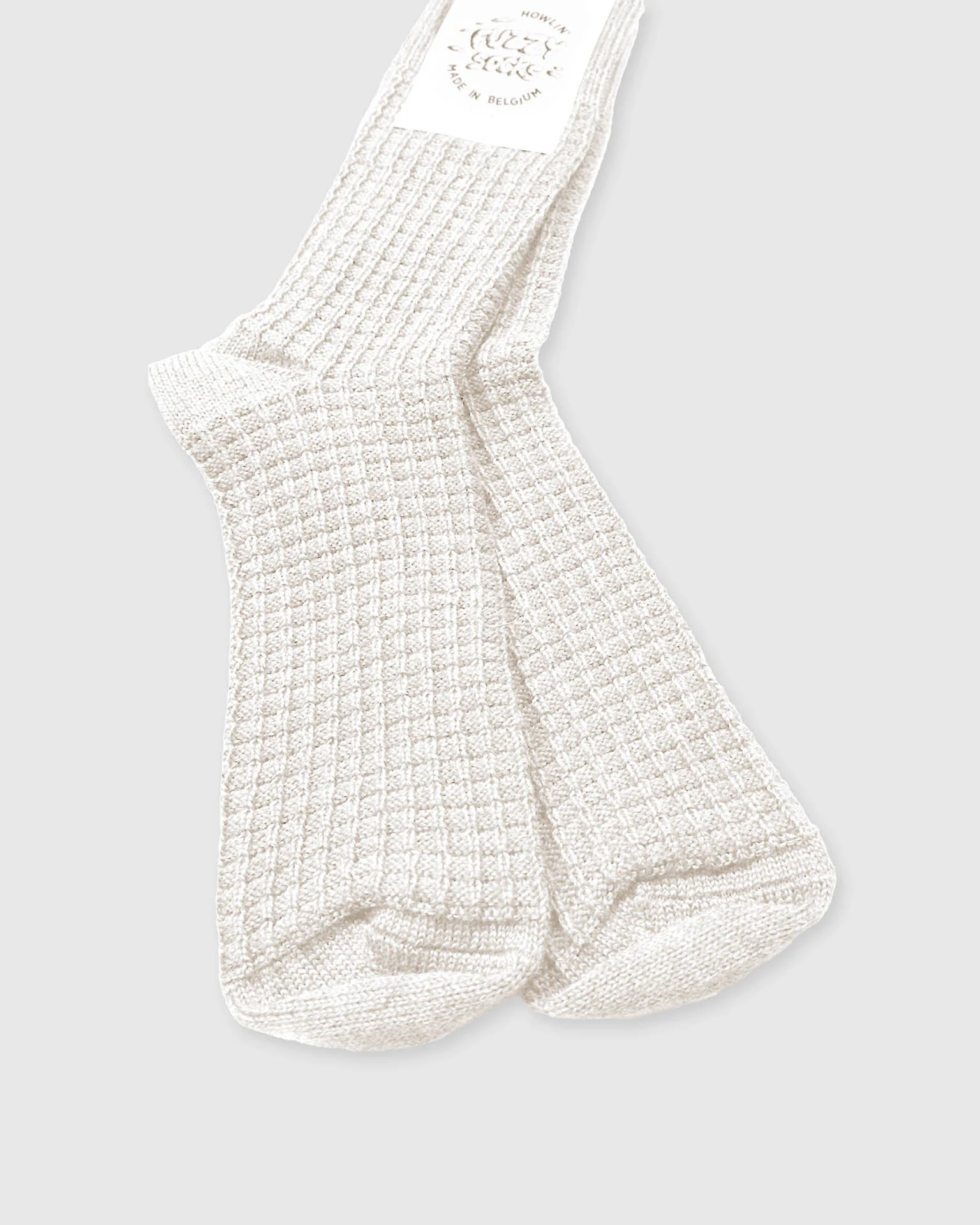 Fuzzy Waffle Socks - Ecru - Image 2
