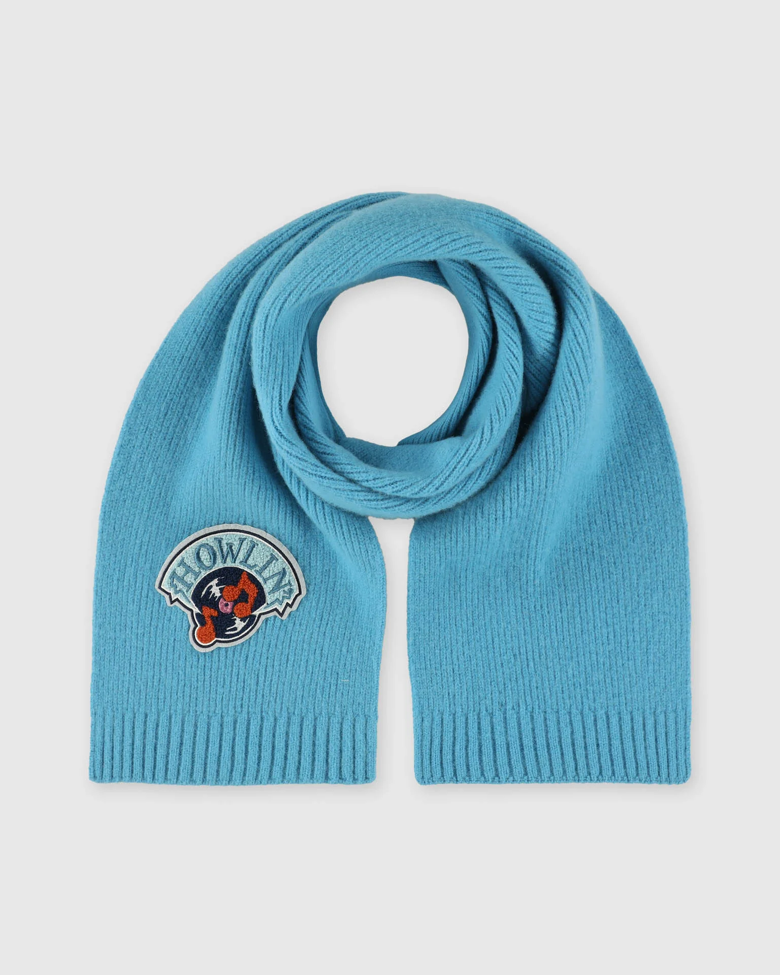 Howlin’ Music Badge Scarf - Aquamarine - Image 3
