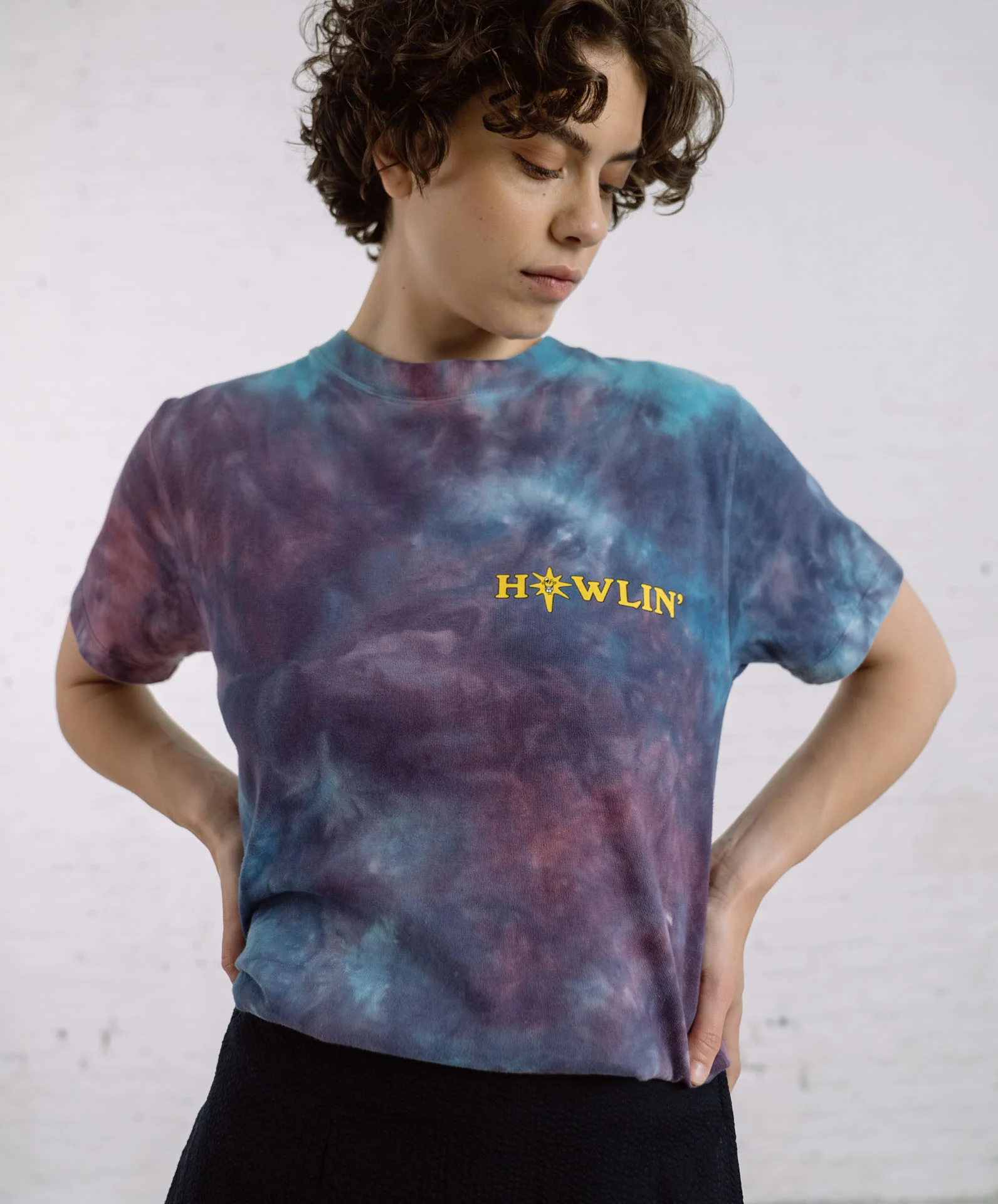 Howlin' Tie Dye T-shirt - Short Sleeve - Night Mix (Women) - Image 6