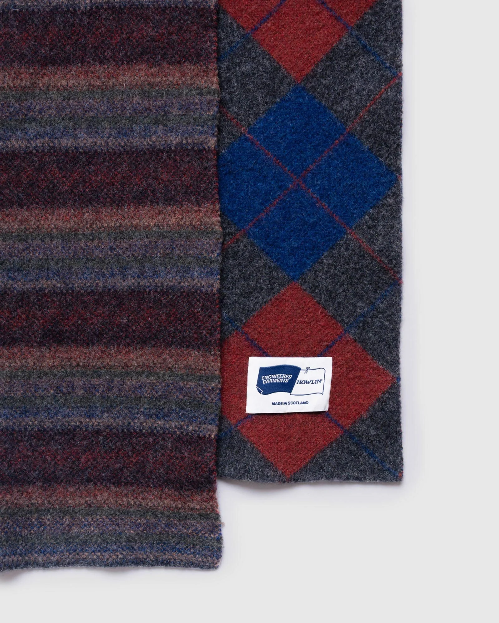 Howlin' x Engineered Garments - Argyle Mixed Scarf - Image 5
