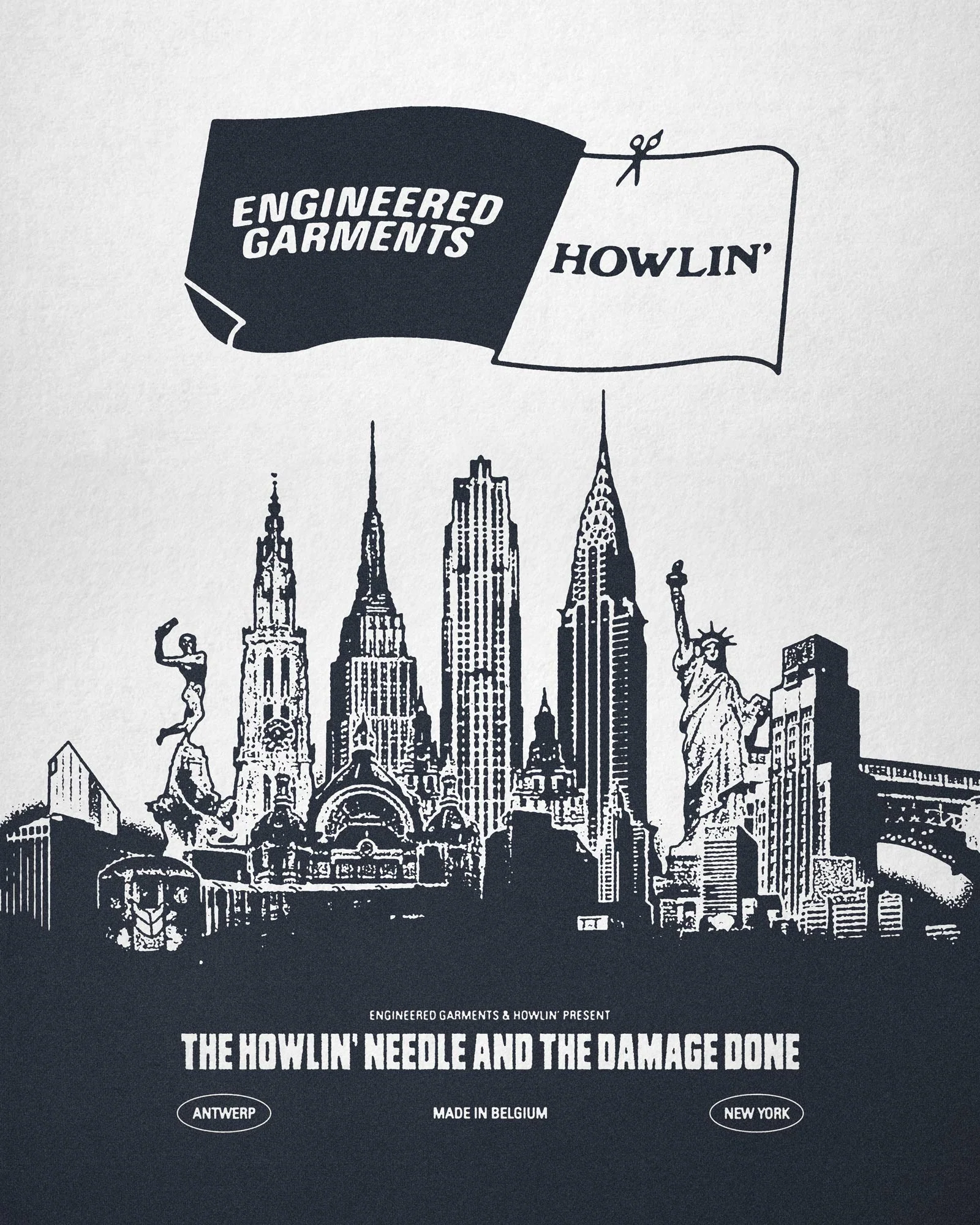 Howlin' x Engineered Garments - Argyle Mixed Scarf - Image 7