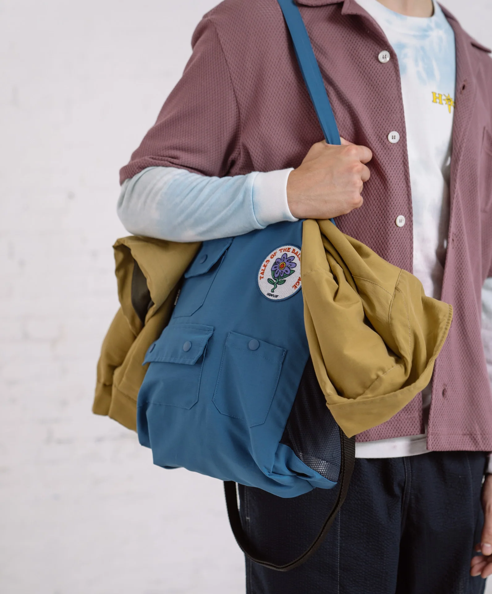 Lonely Ranger Bag - Blue Water Repellent Nylon - Image 3