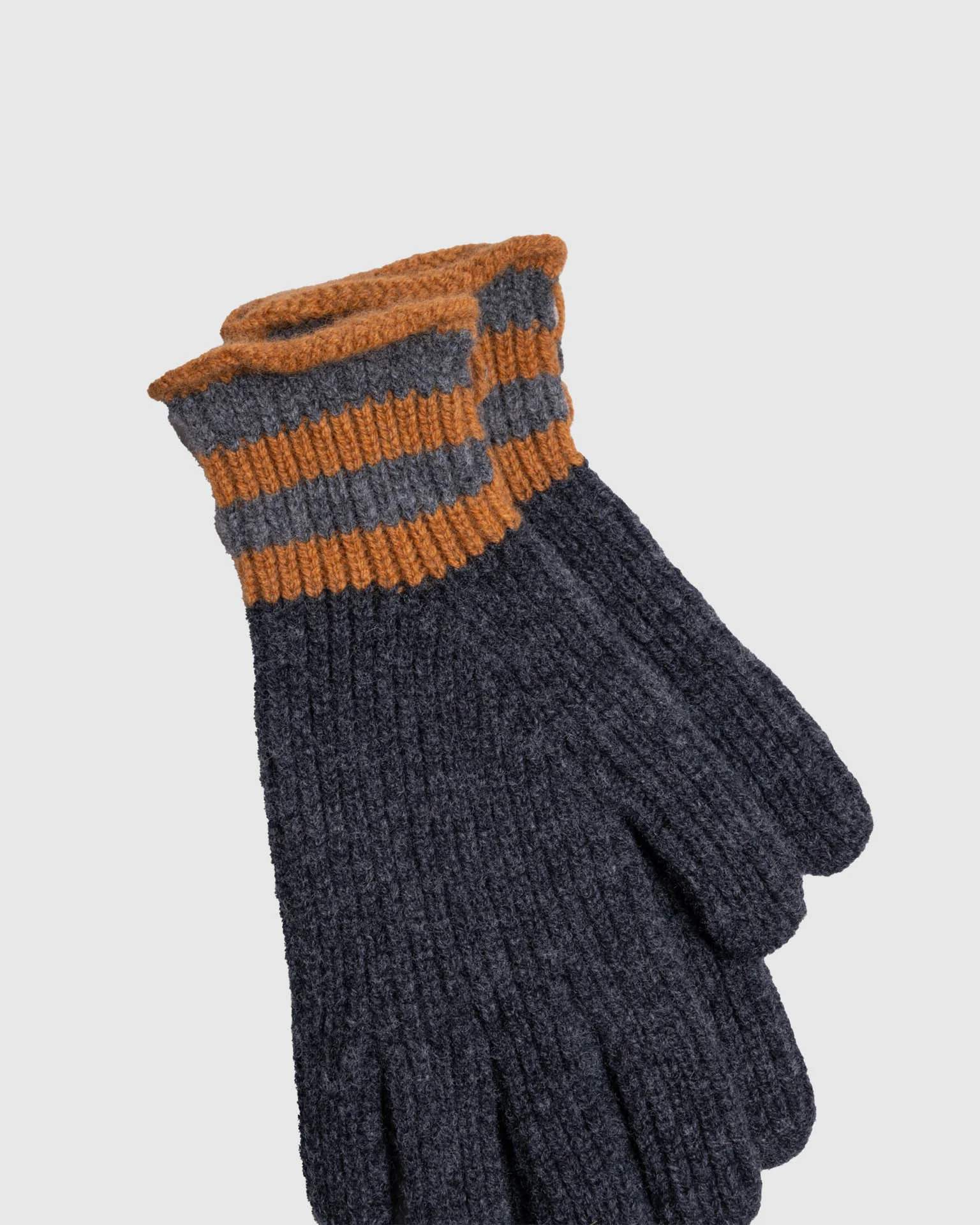 Love My Ribbed Gloves - Charcoal - Image 2