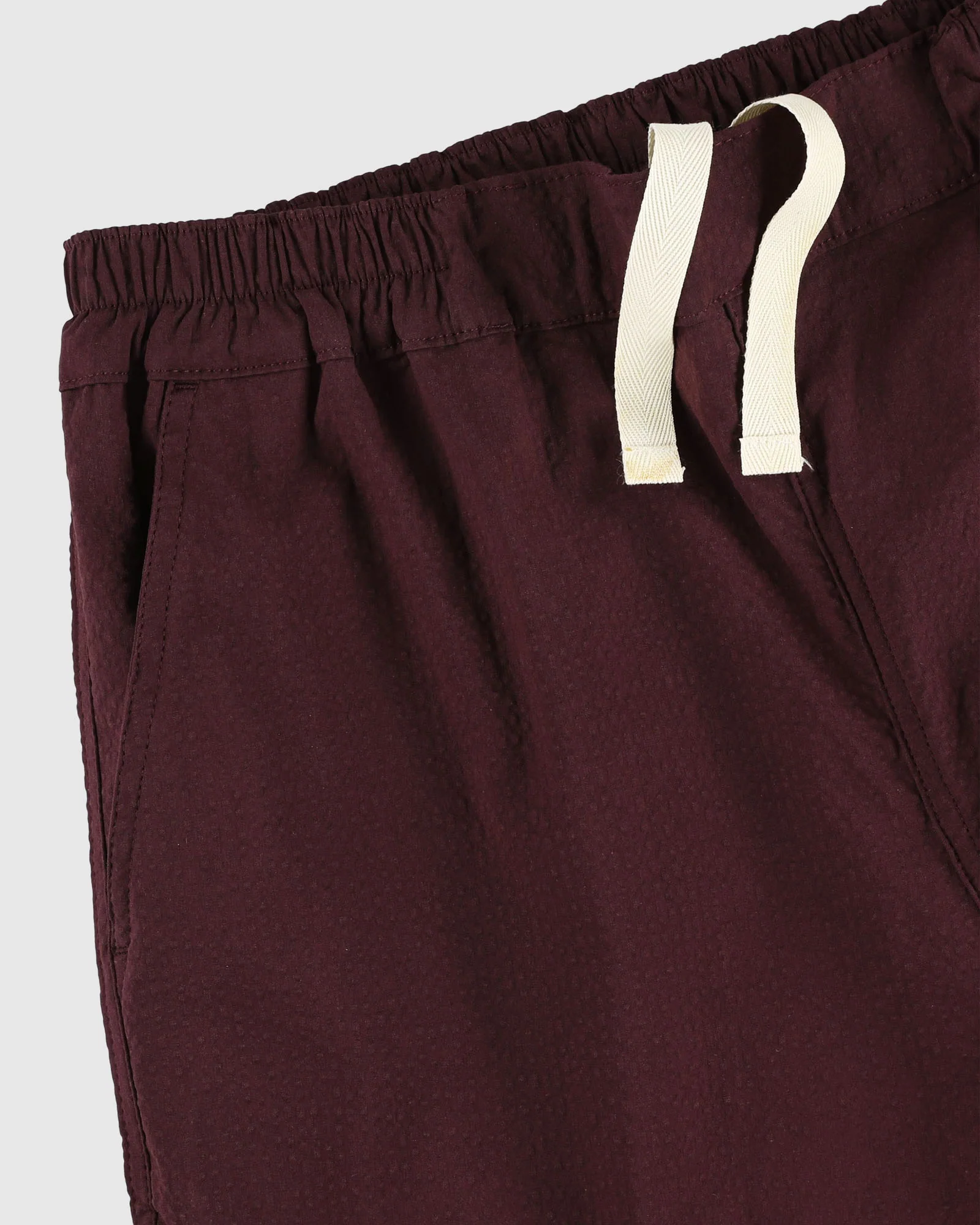 Love Pants - Seersucker - Burgundy (Women) - Image 3