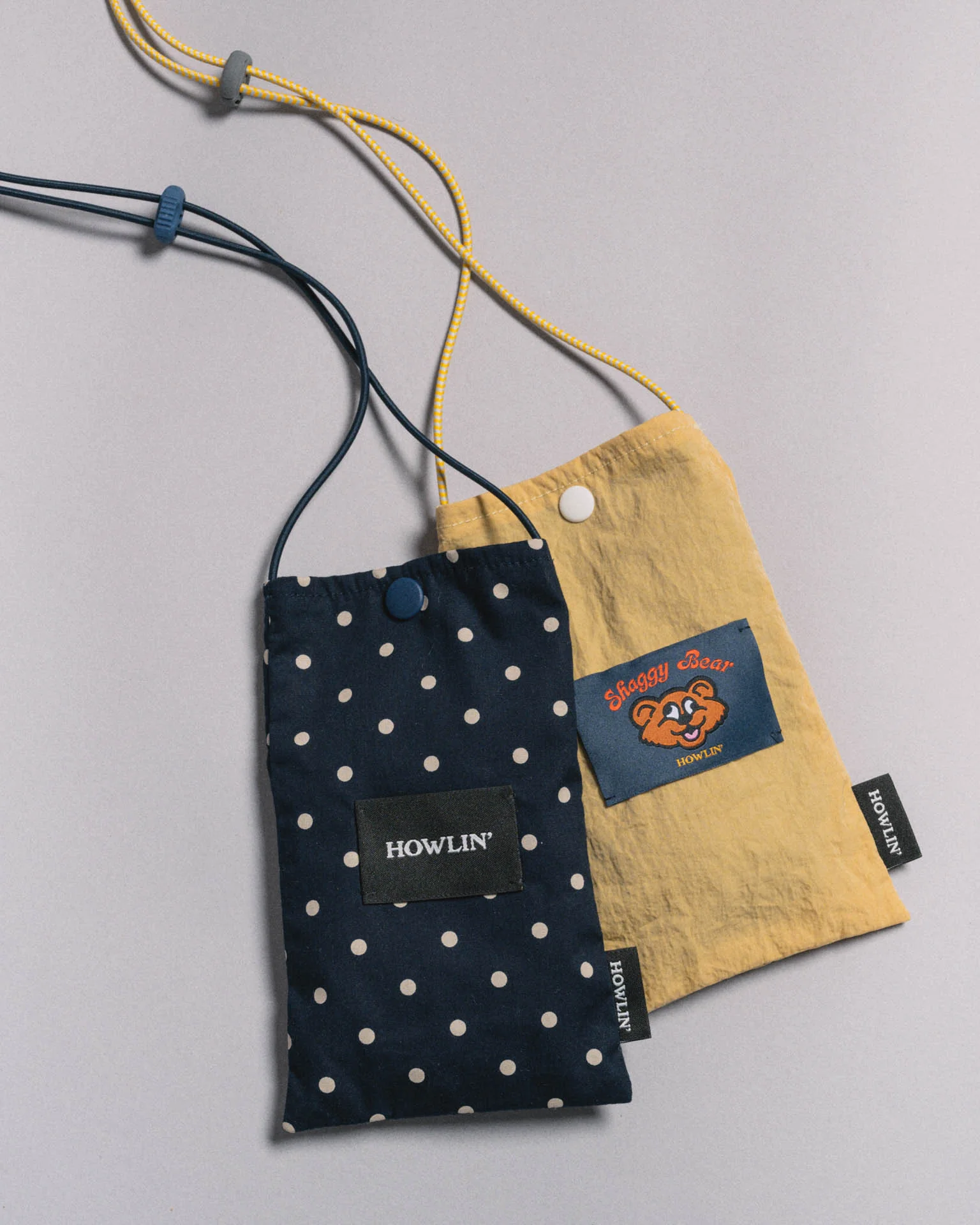 Magic Pouch Bag - Grungy Japanese Nylon Twill - Yellow - Image 2