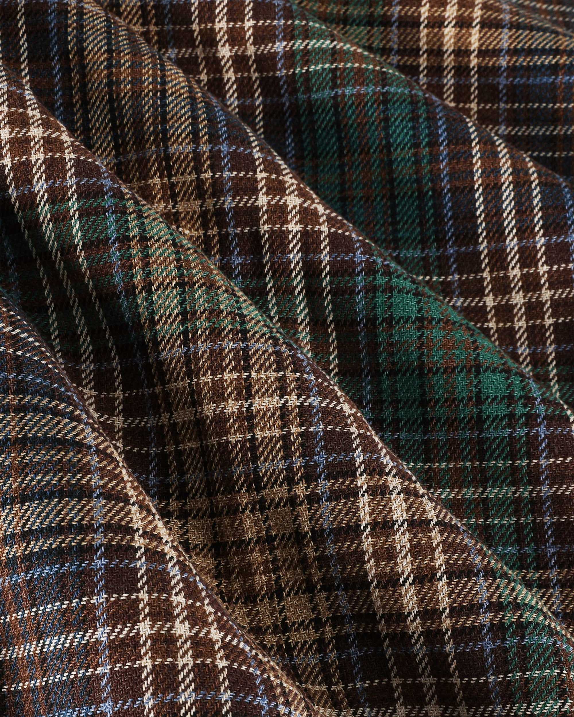 Magic Shorts - Japanese Twill Check - Brown - Image 6