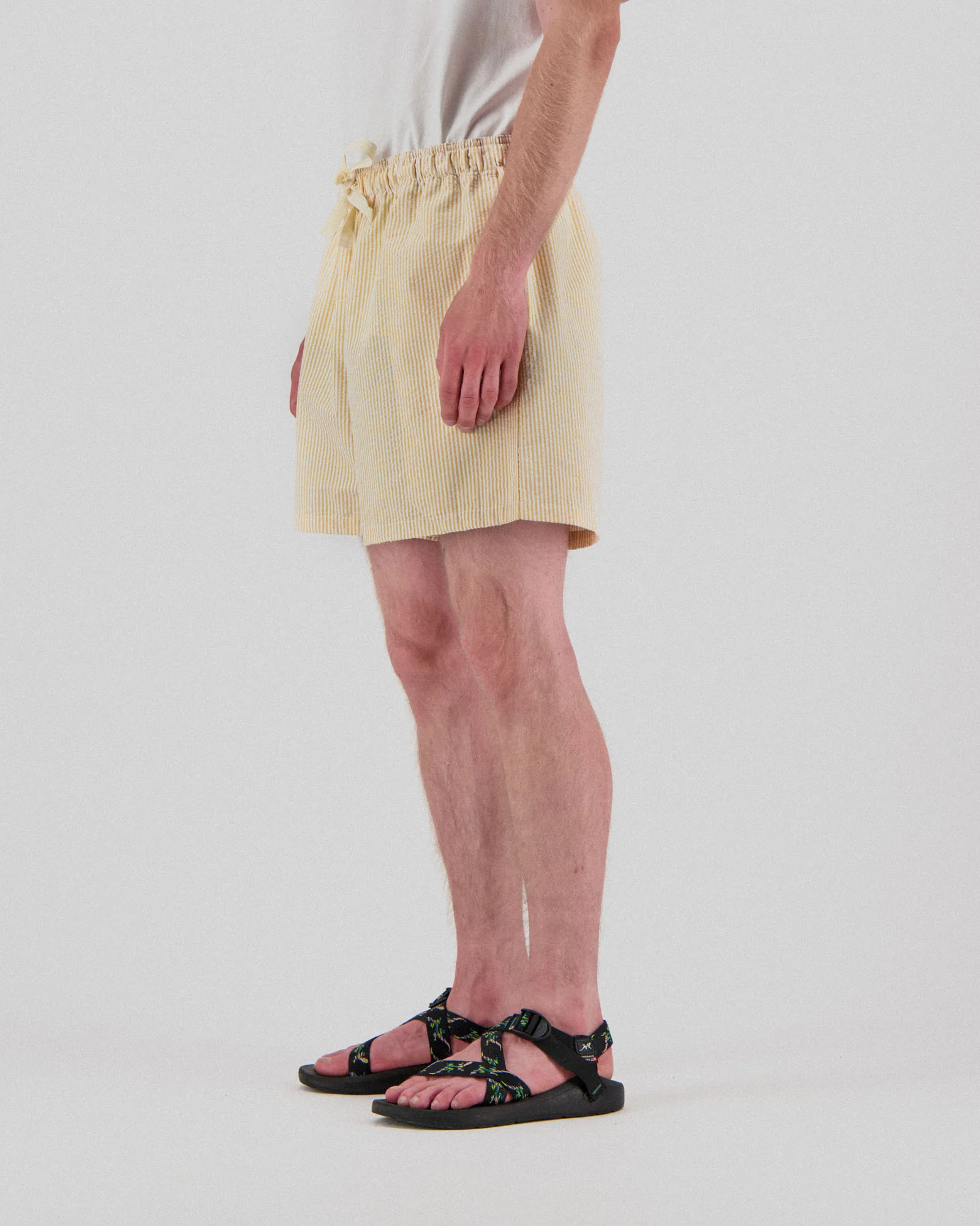 Magic Shorts - Seersucker Stripes - Butter In The Sun - Image 2