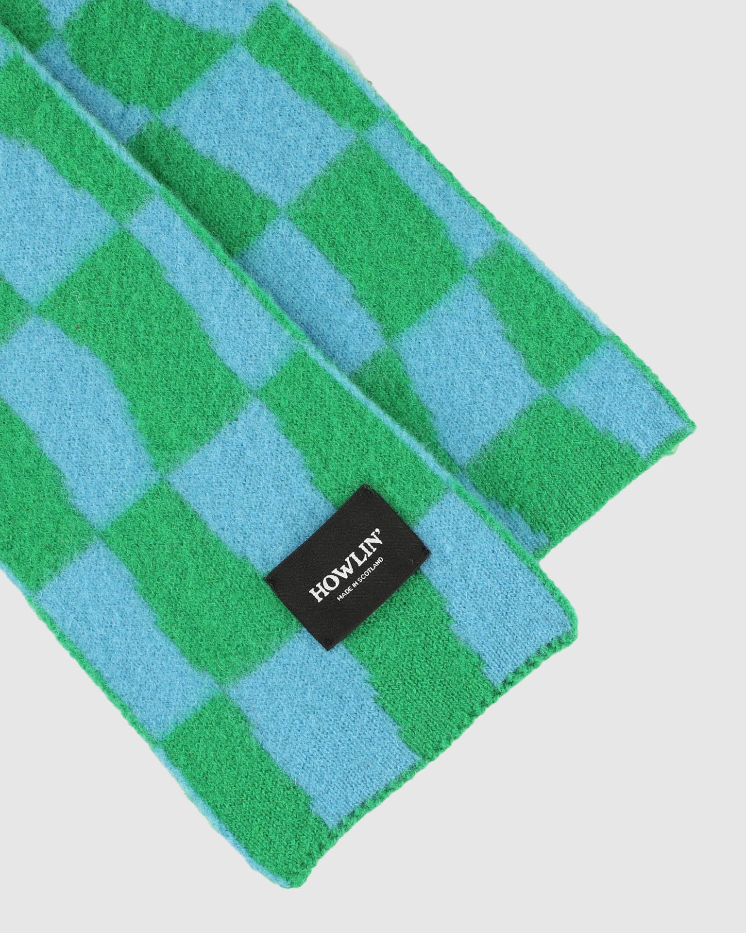 Mini Checkerboard Scarf - Green Delight - Image 4