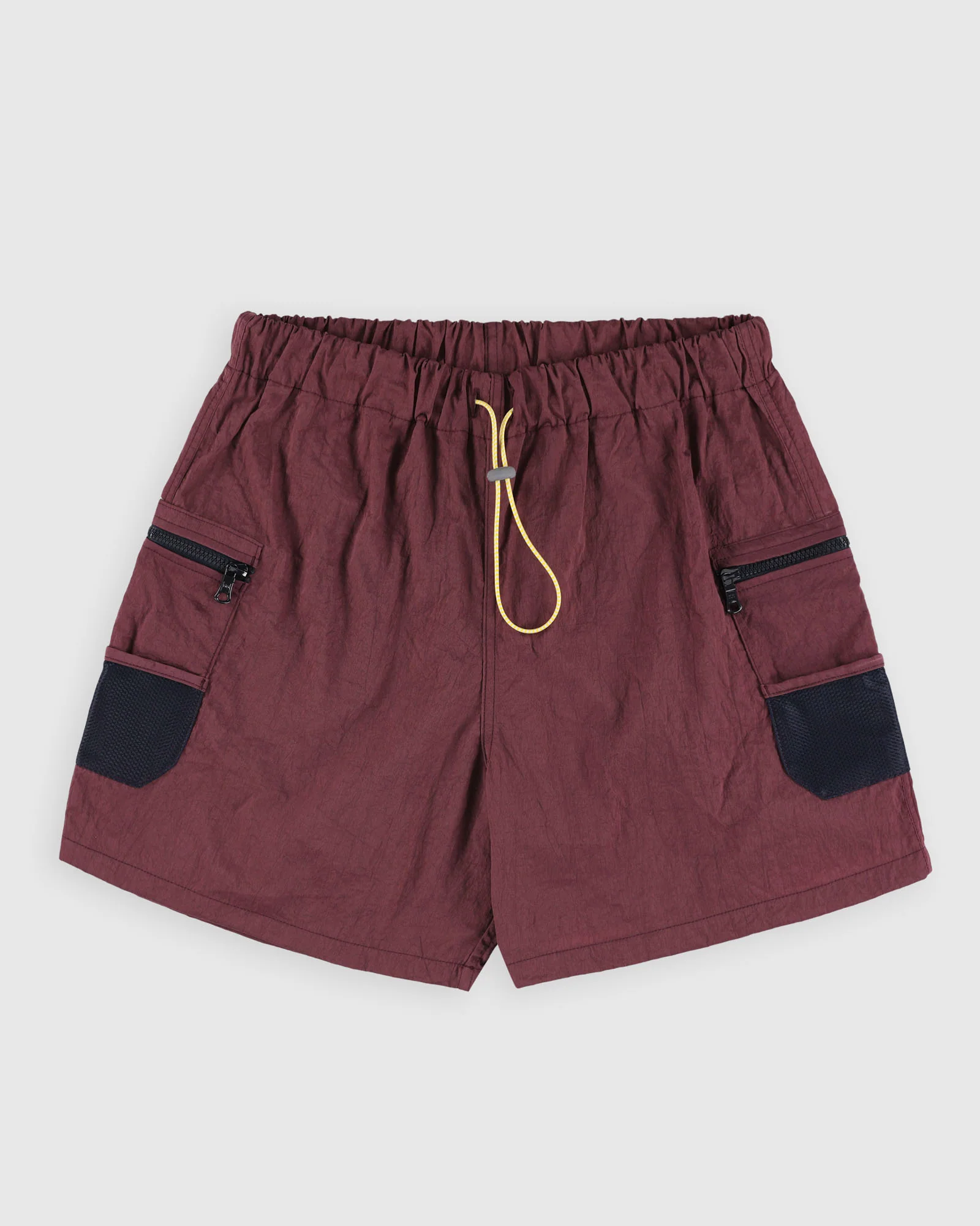 Outer Shorts - Grungy Japanese Nylon Twill - Burgundy
