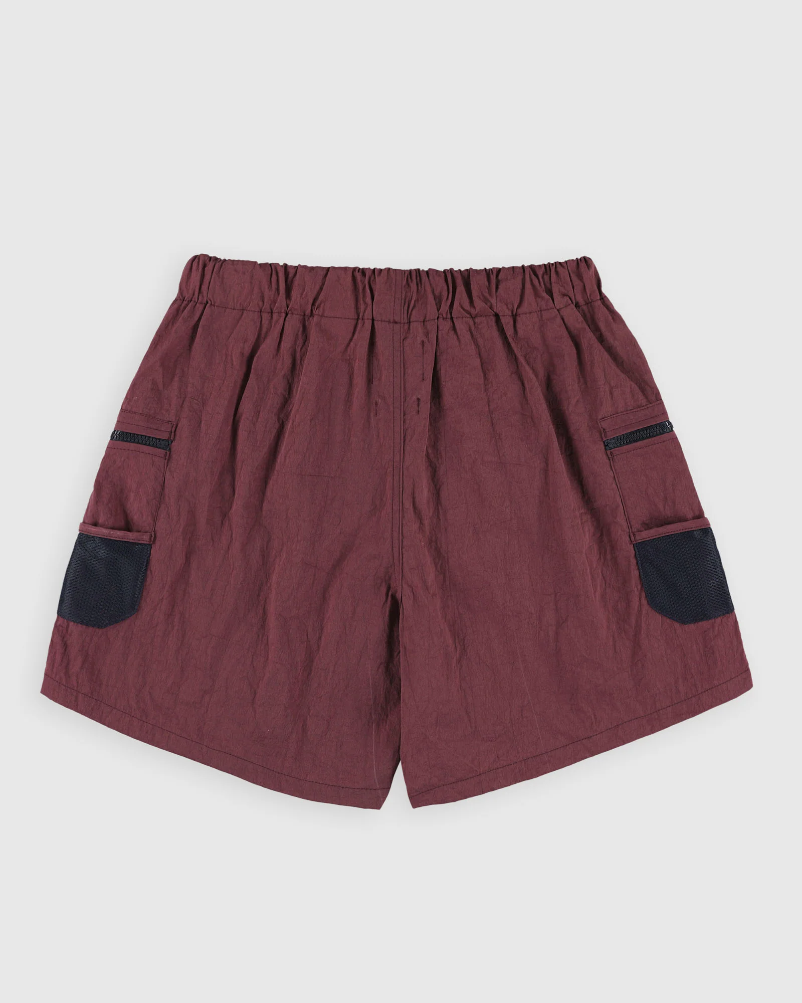 Outer Shorts - Grungy Japanese Nylon Twill - Burgundy - Image 6