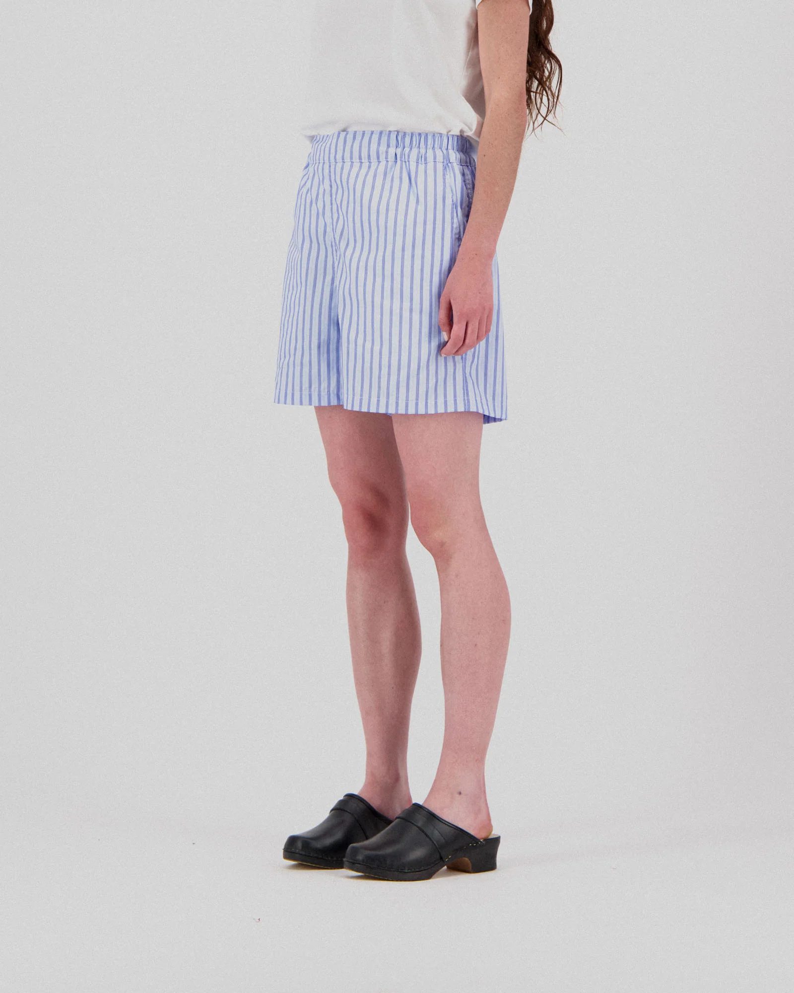 Private Shorts - Fine Stripes - Multi Blue (Women) - Image 3
