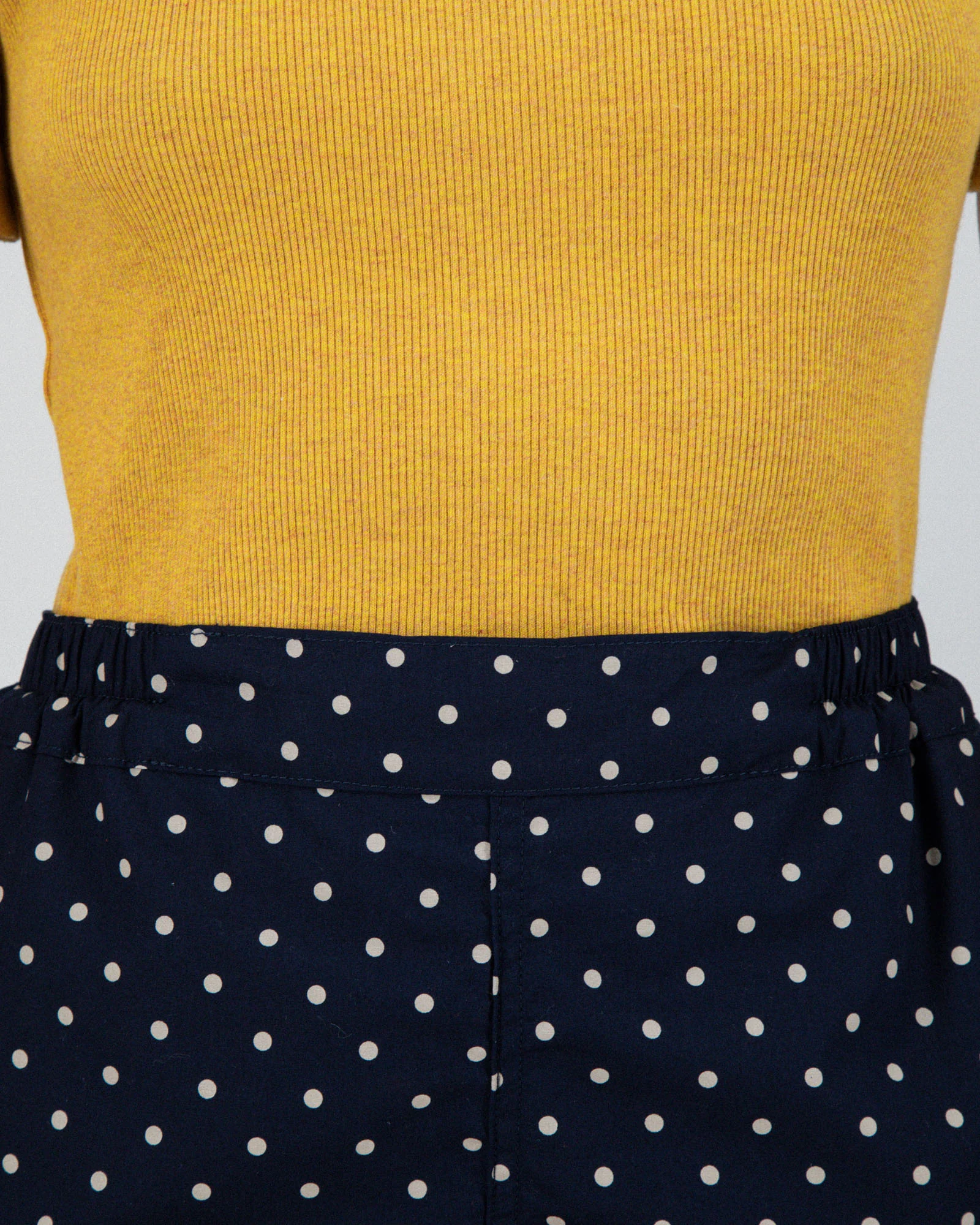 Private Shorts - Japanese Polka Dots - Navy (Women) - Image 4