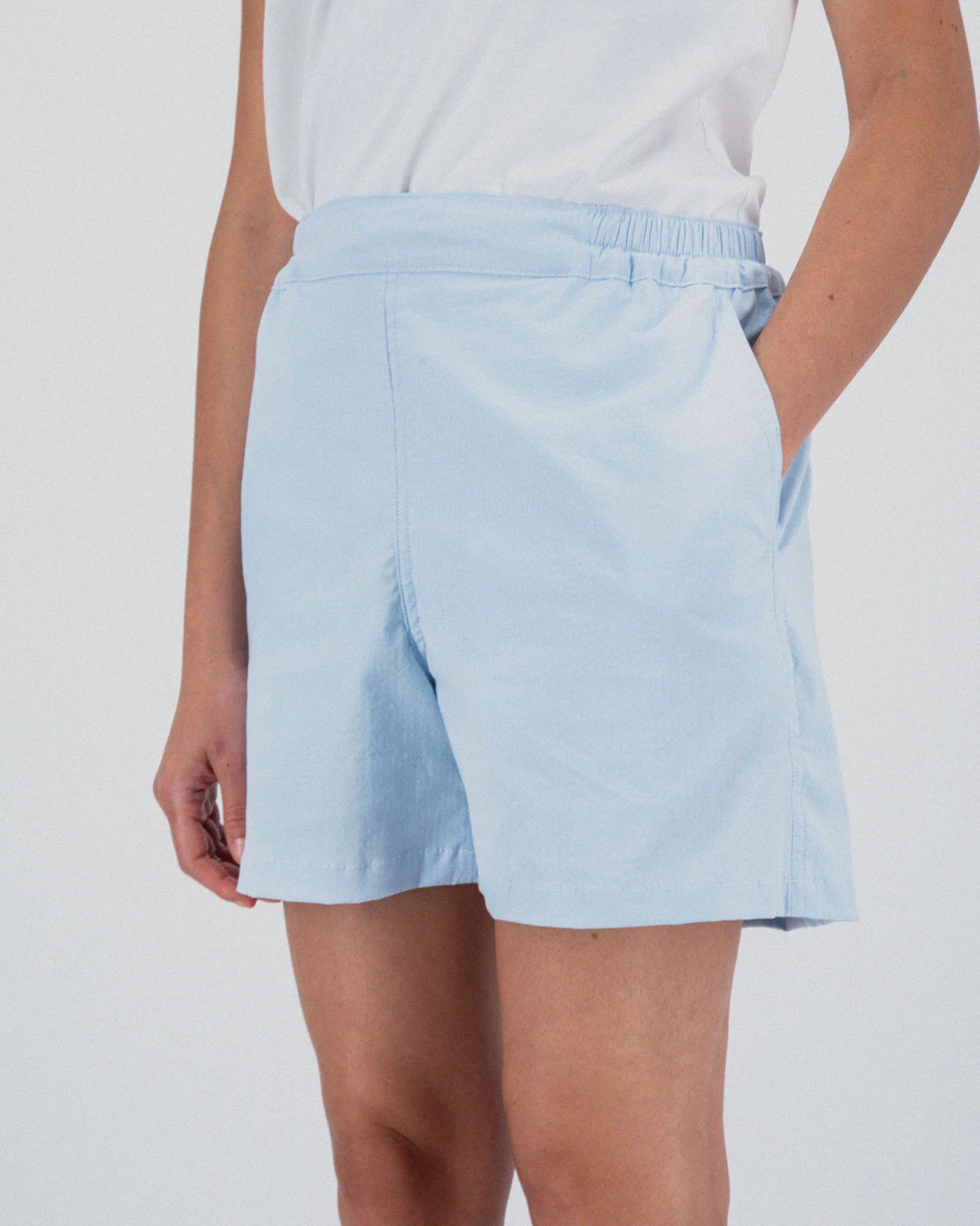 Private Shorts - Seersucker - Ice Blue (Women) - Image 3