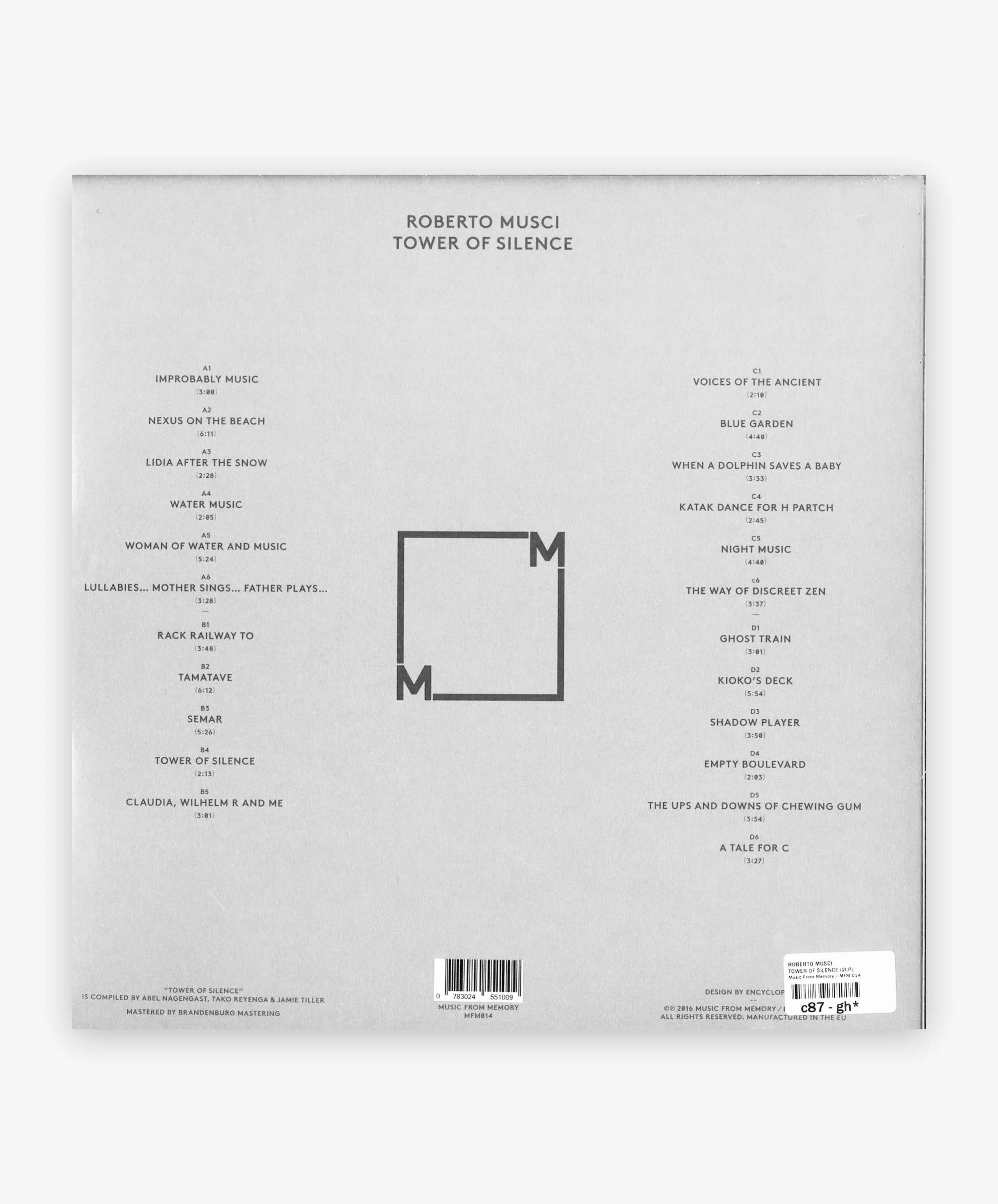 Roberto Musci - Tower Of Silence 2LP (2024 Represses) - Image 2