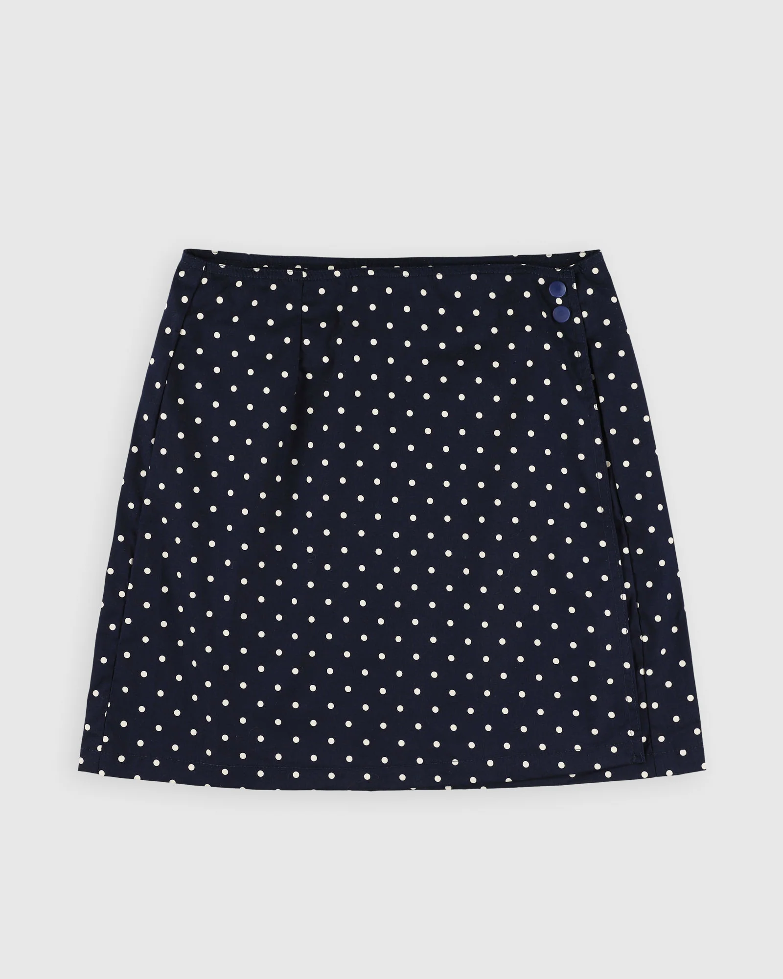 Safe Skirt - Japanese Polka Dots - Navy (Women)