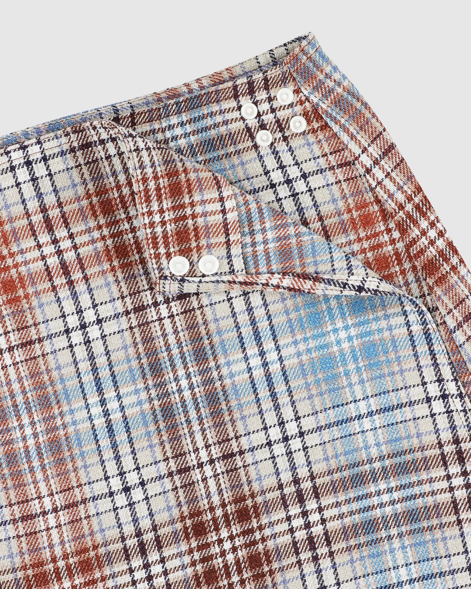 Safe Skirt - Japanese Twill Check - Sand (Women) - Image 4