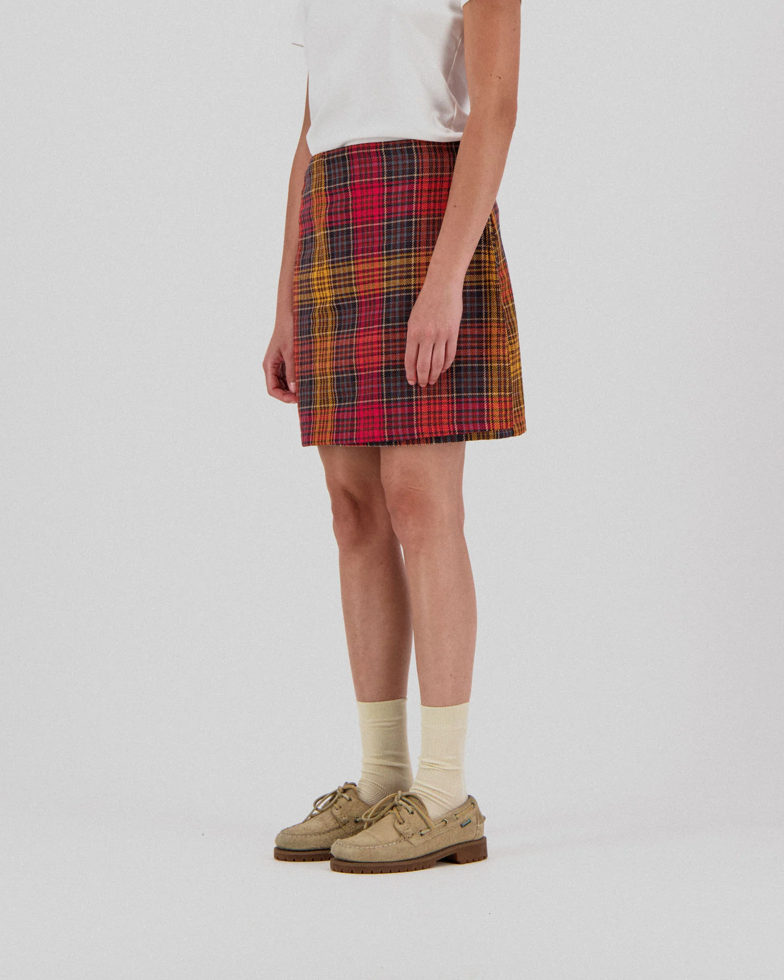 Safe Skirt - Japanese Twill Check - Spaced Up (Women) - Image 2