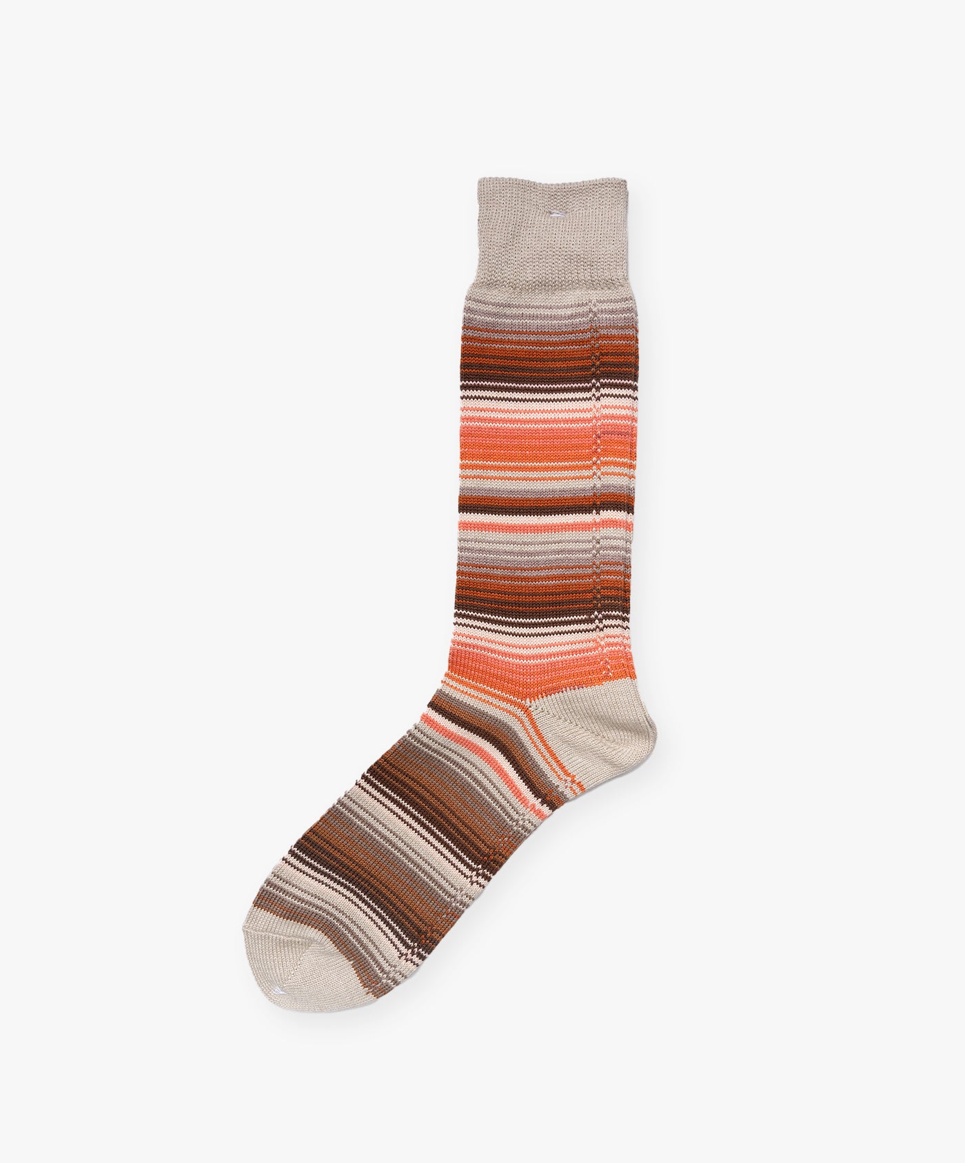 Sarape Stripes Crew Socks - Beige - Image 2