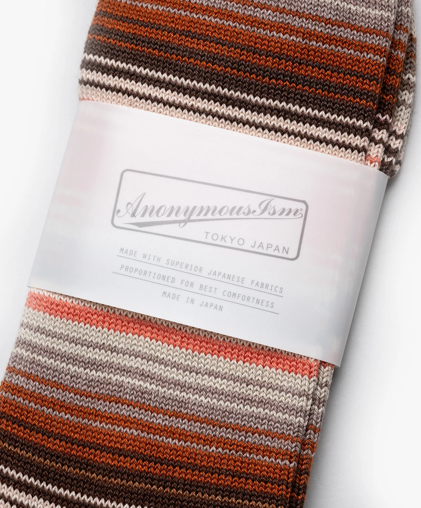 Sarape Stripes Crew Socks - Beige - Image 3