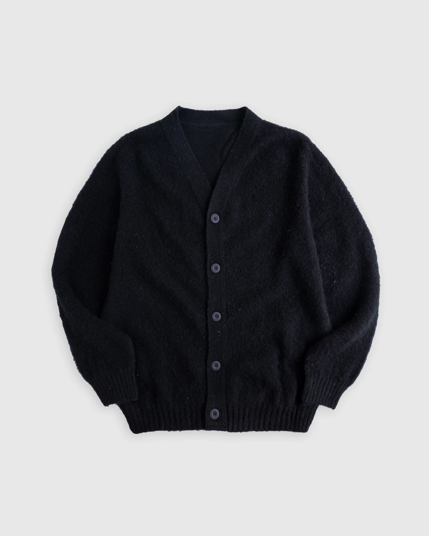 Shaggy Bear Cardigan - Black