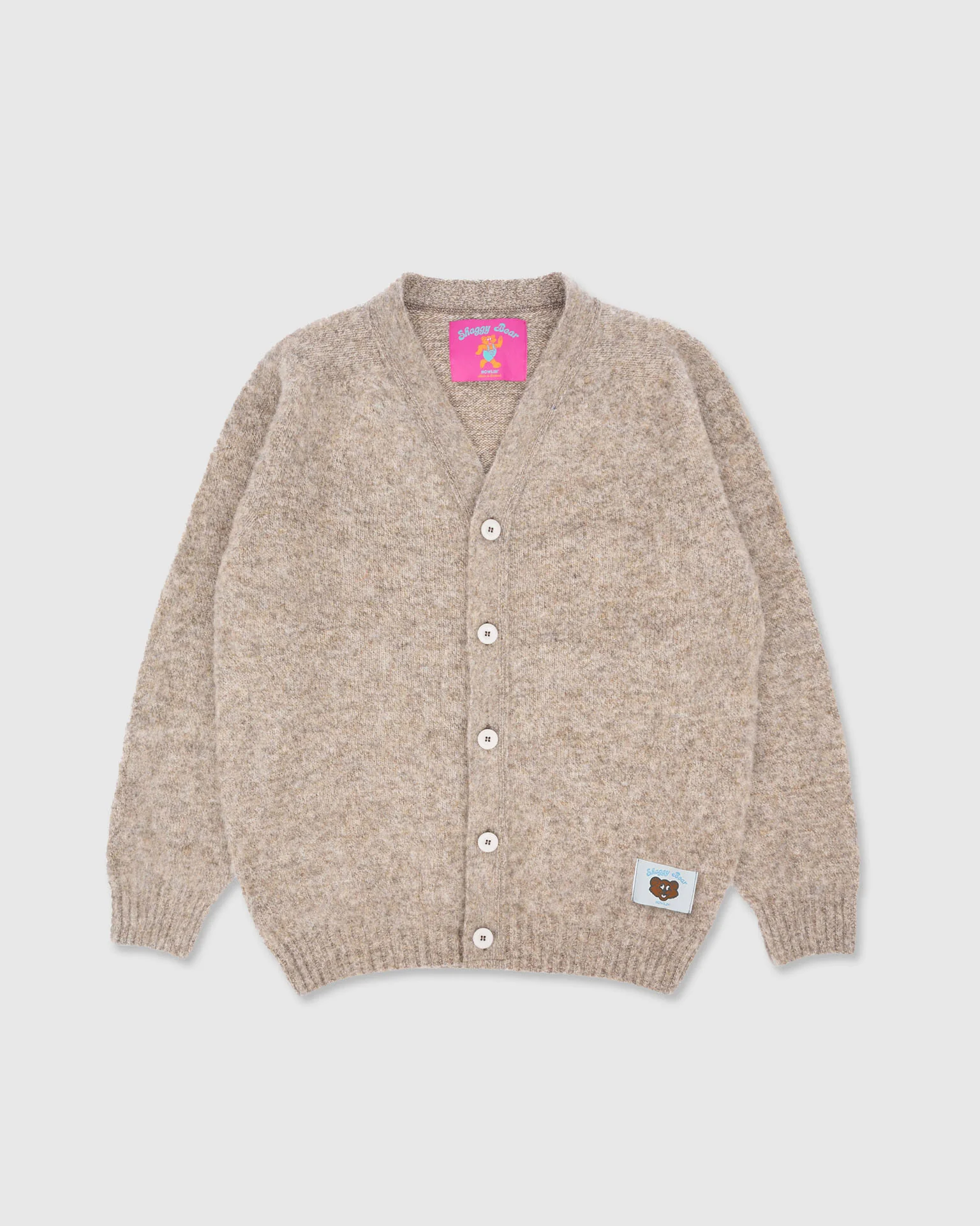 Shaggy Bear Cardigan - Mixed Shrooms