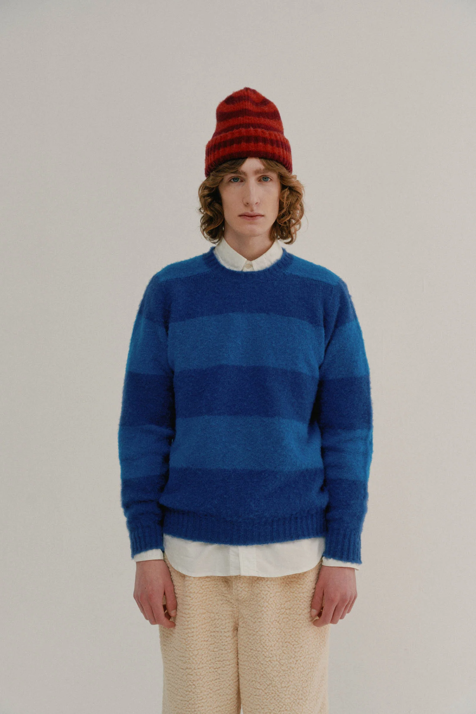 Shaggy Bear - Chunky Stripes - Sky Dream - Image 2
