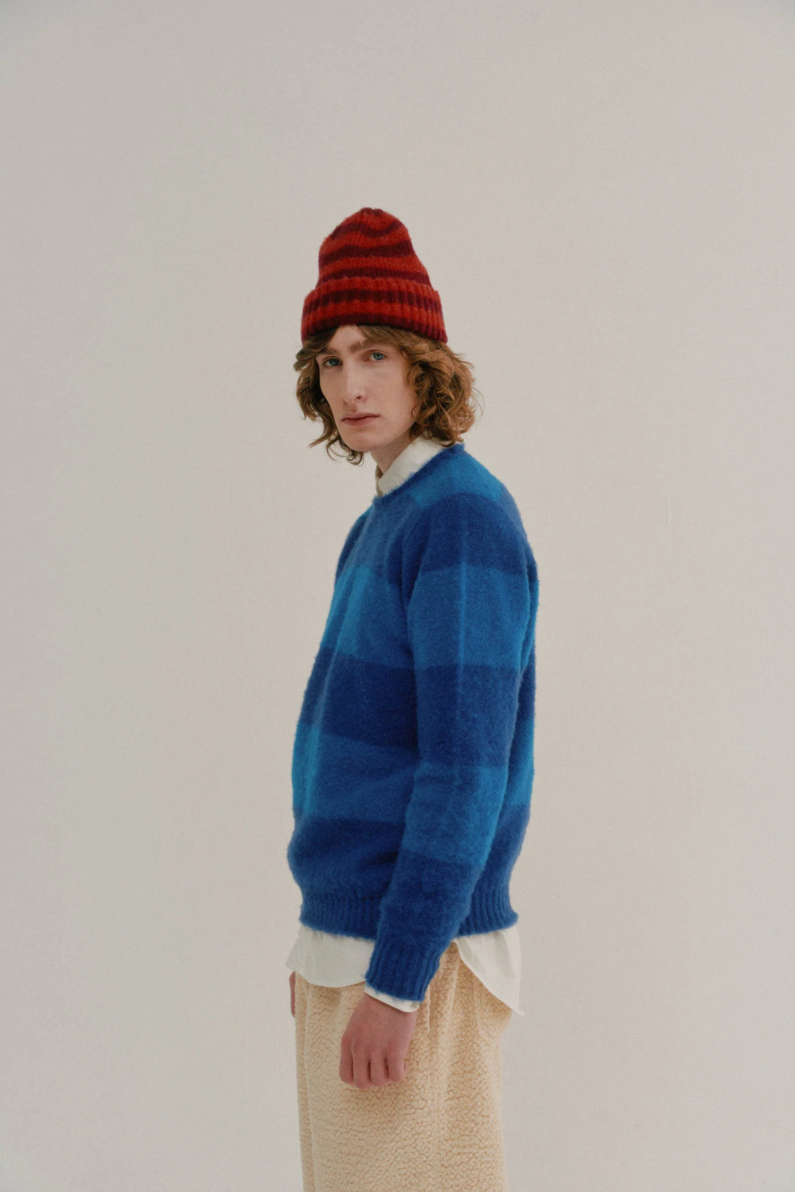 Shaggy Bear - Chunky Stripes - Sky Dream - Image 3