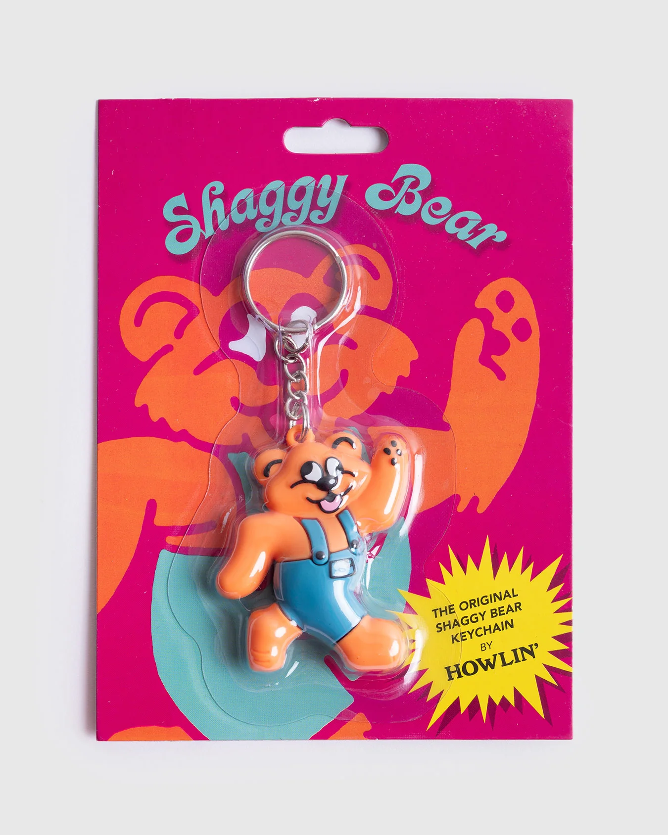 Shaggy Bear Keychain - Orange *Limited edition - Image 3