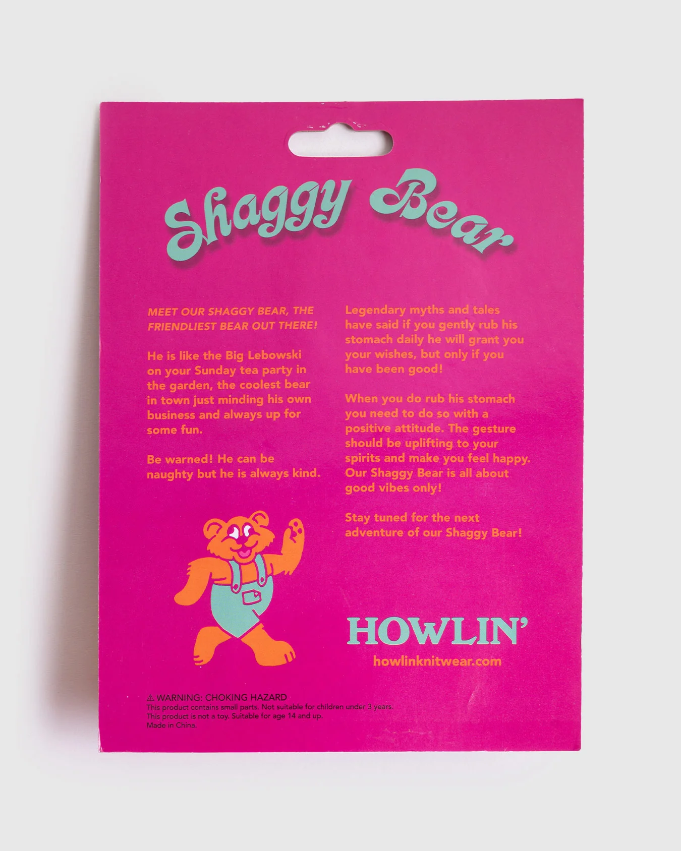 Shaggy Bear Keychain - Orange *Limited edition - Image 4