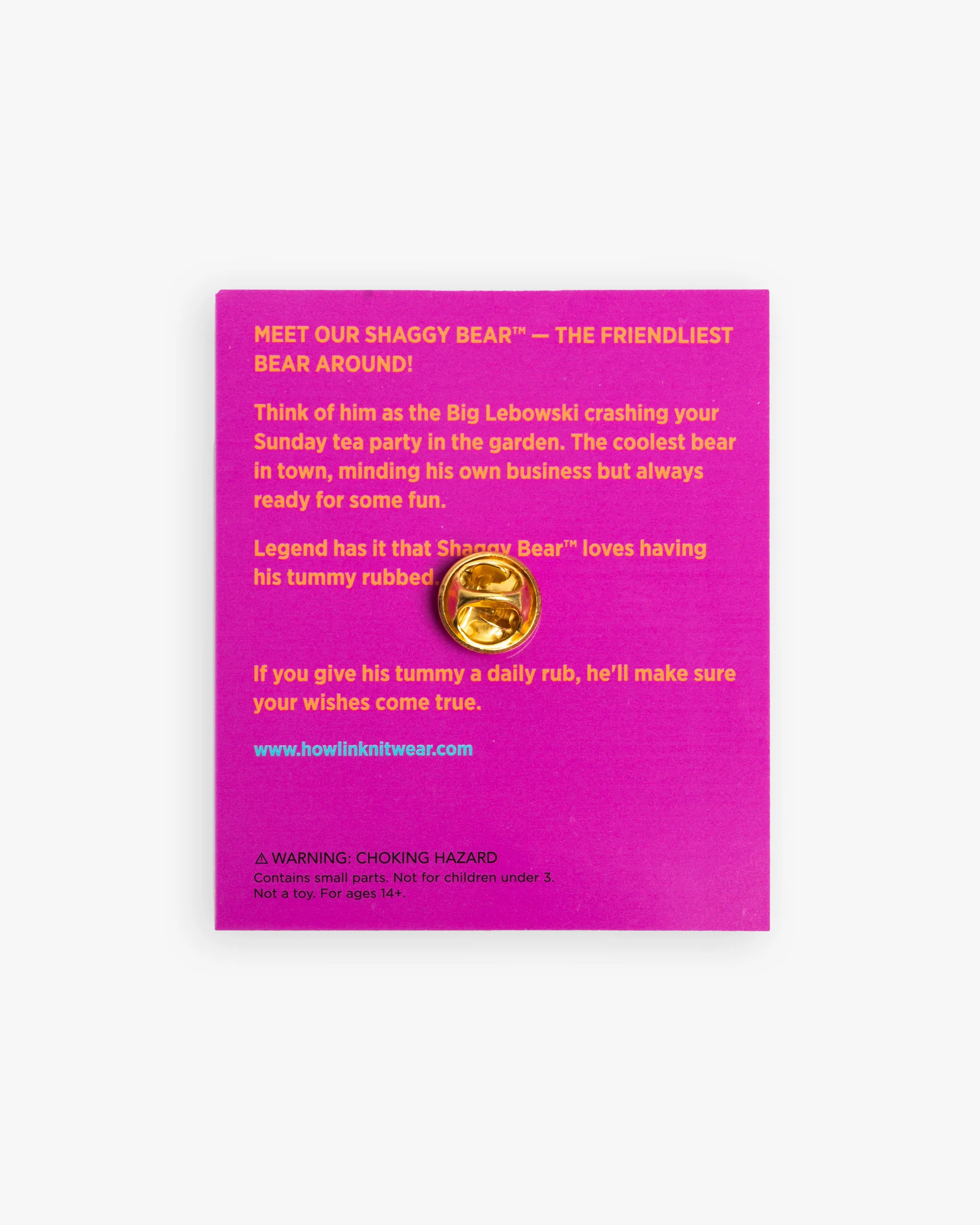 Shaggy Bear Pin *Limited Edition - Image 3