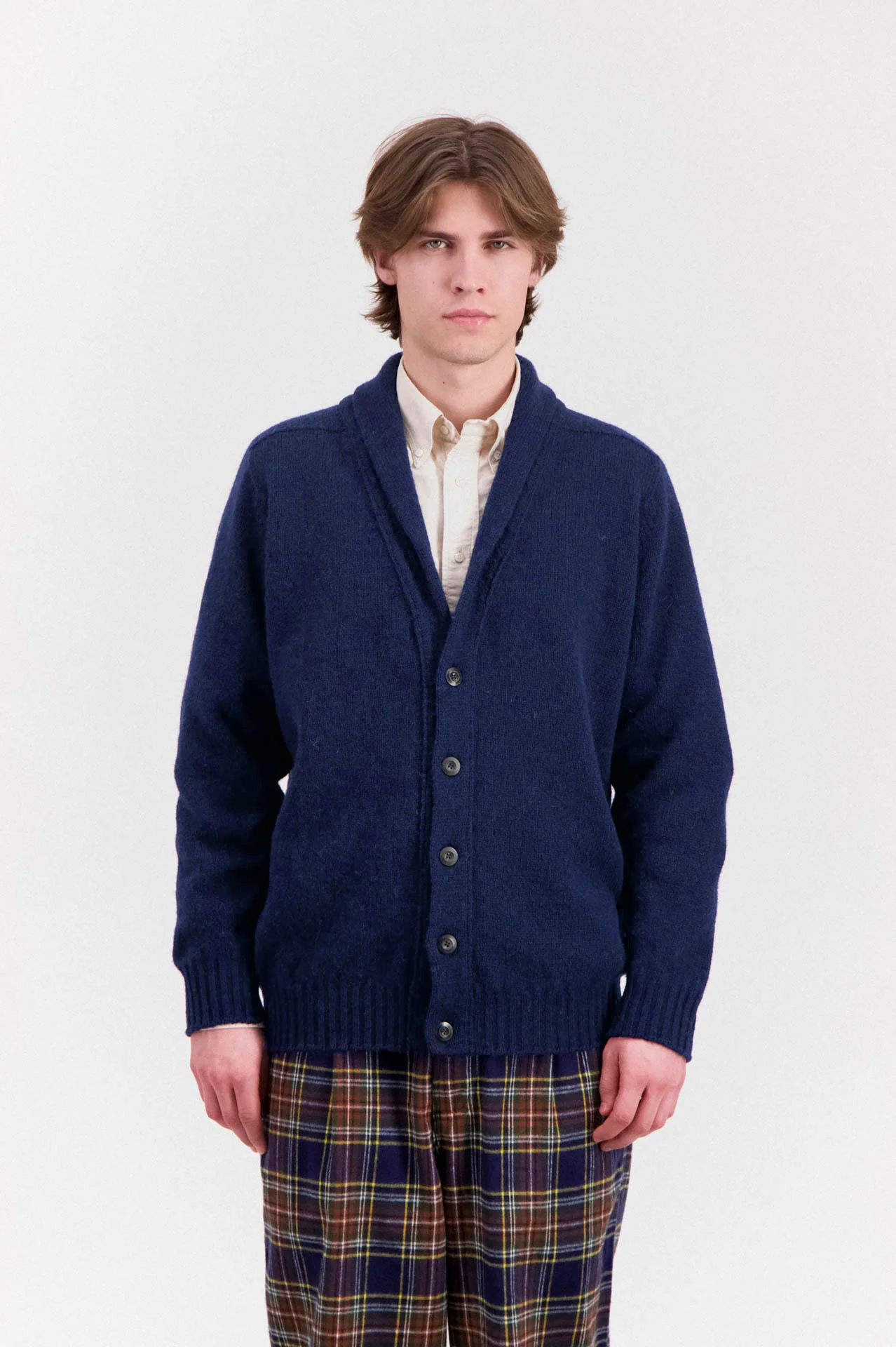 Shaggy Bear - Shawl Cardigan - Deep Blue - Image 2