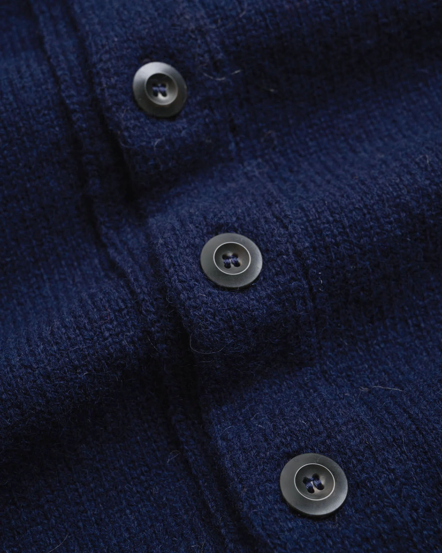 Shaggy Bear - Shawl Cardigan - Deep Blue - Image 5