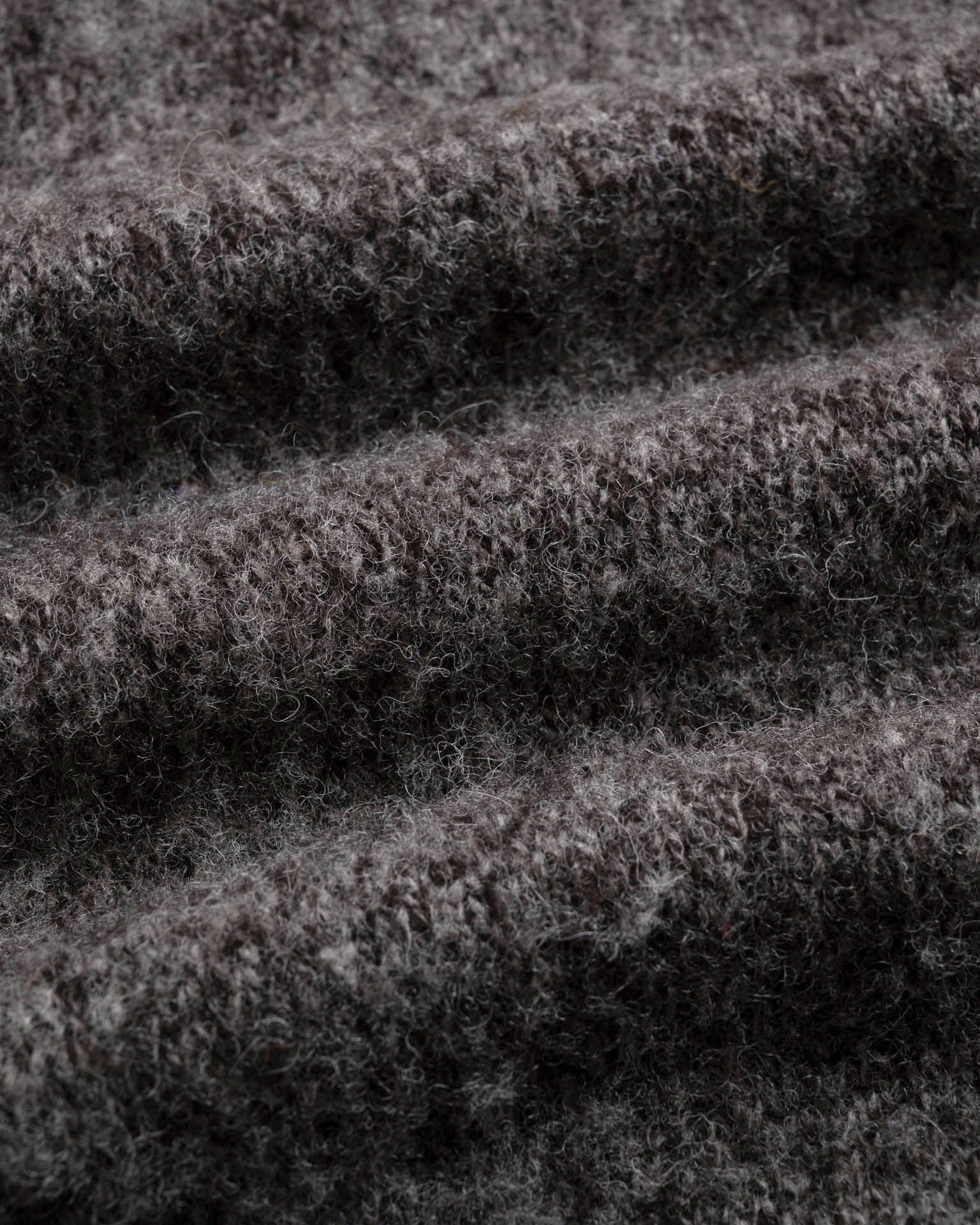Shaggy Bear Slipover - Black Melange - Image 5