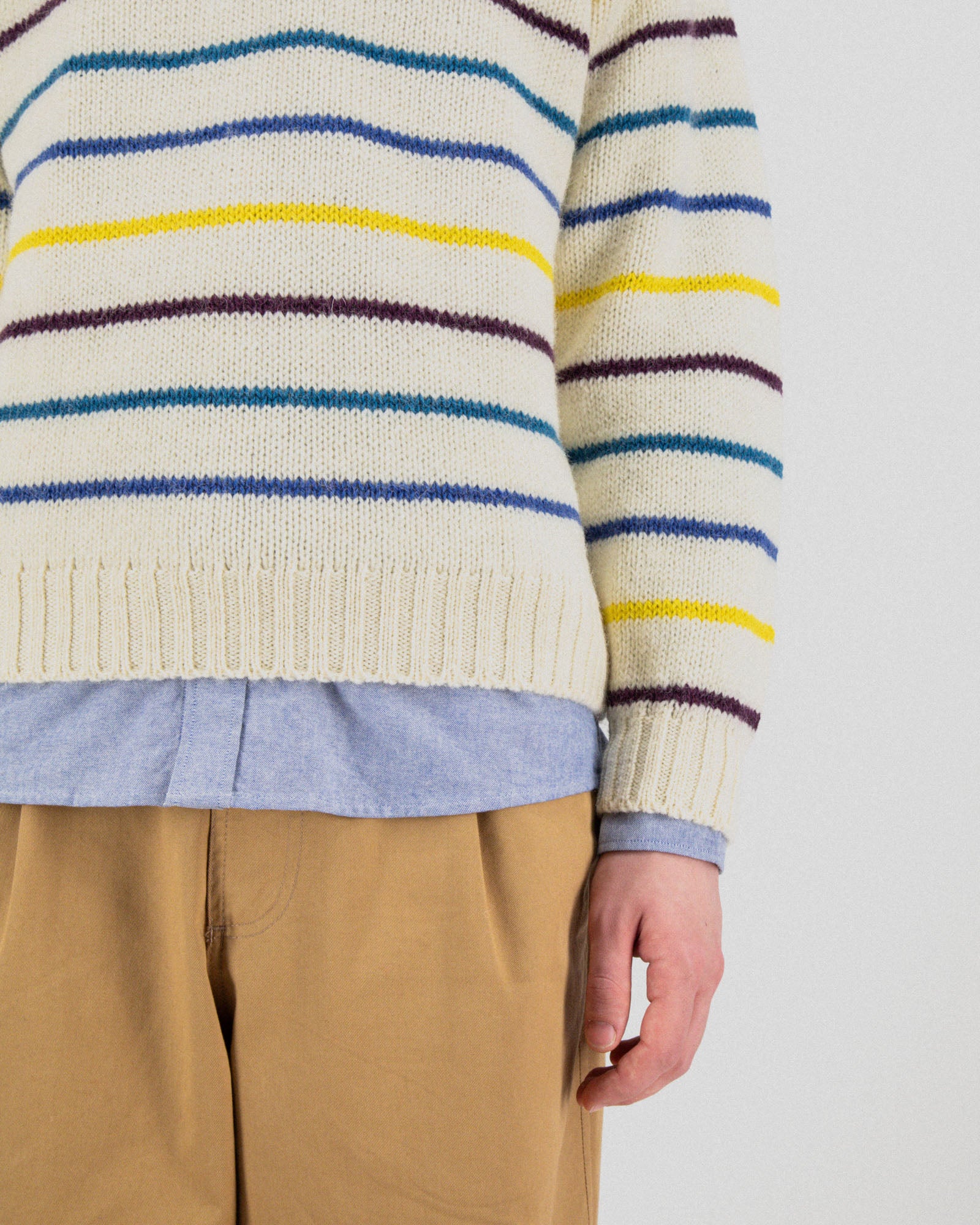 Six Blade Knit - Ecru - Image 5