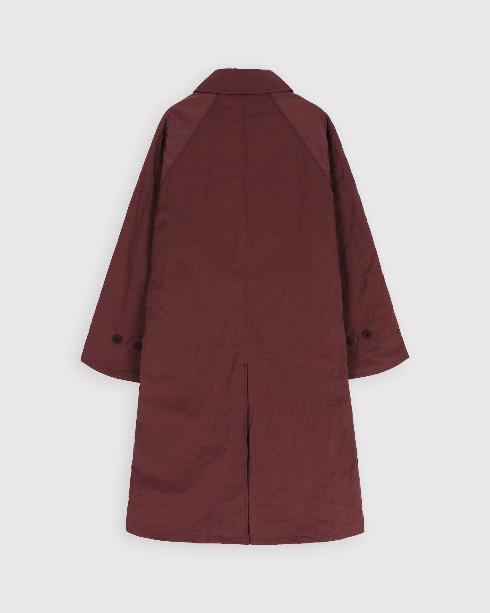 Space Jacket - Grungy Japanese Nylon Twill - Burgundy - Image 3