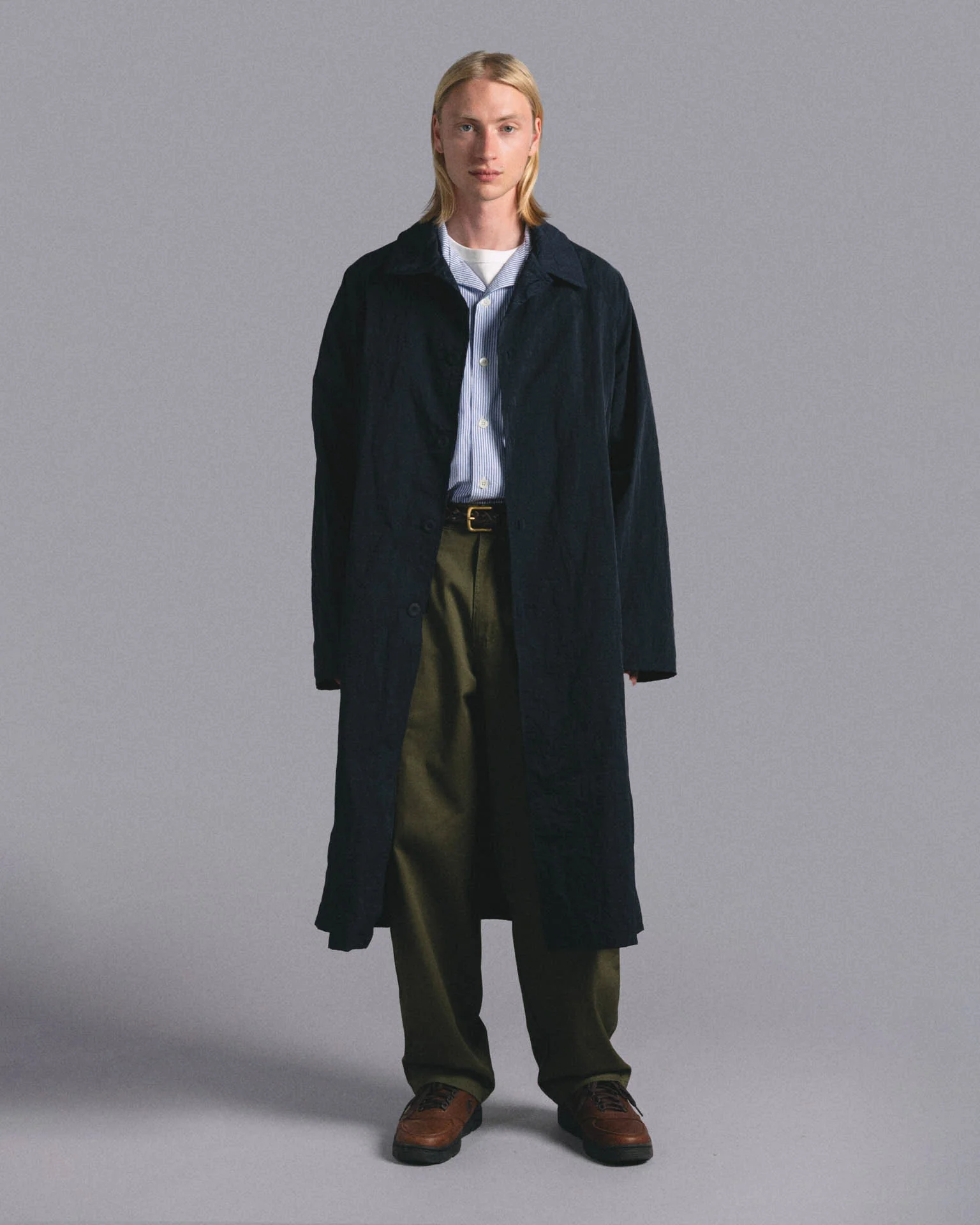 Space Jacket - Grungy Japanese Nylon Twill - Deep Navy - Image 2