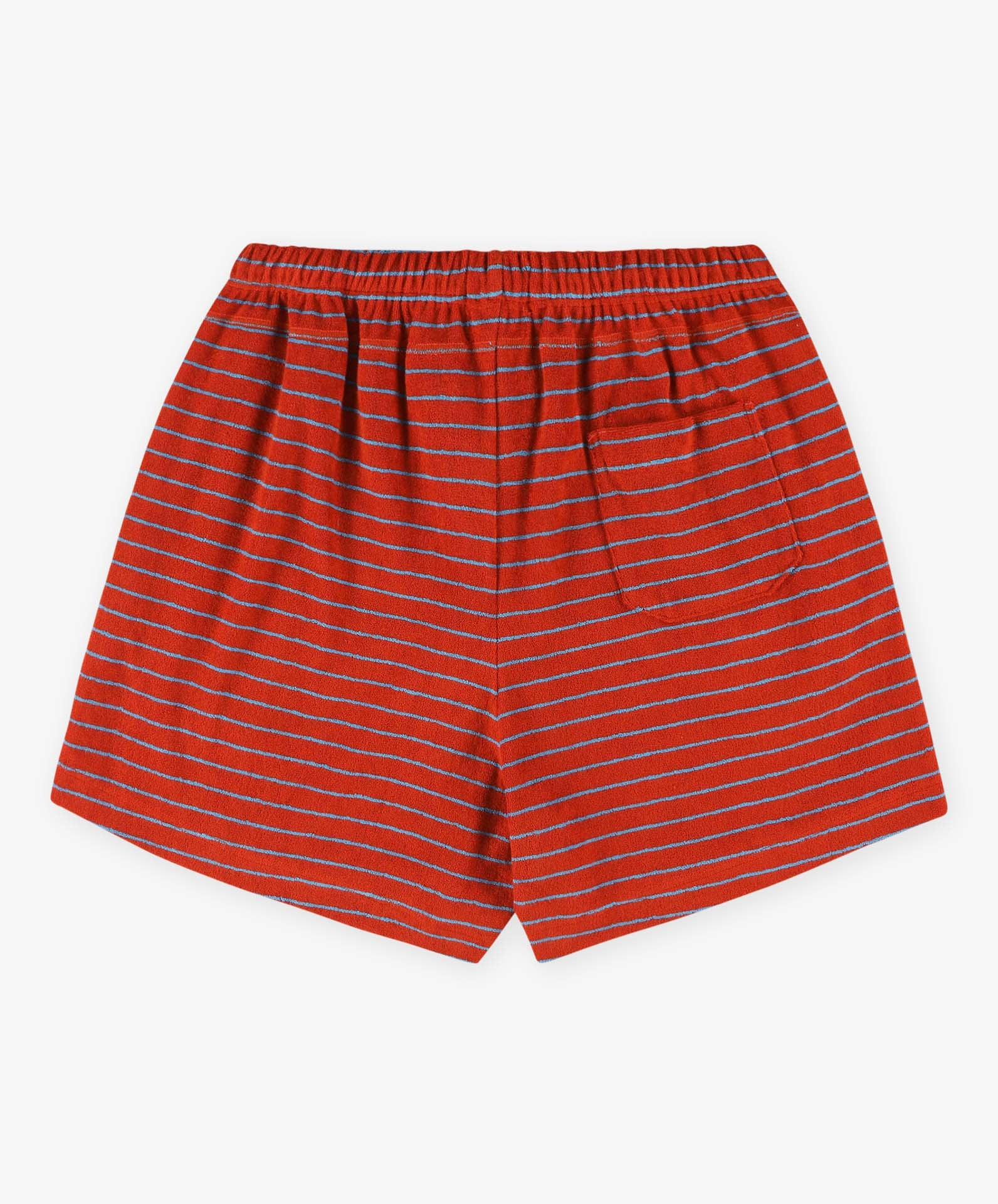 Towel Shorts - Striped - Hyper Red - Image 3