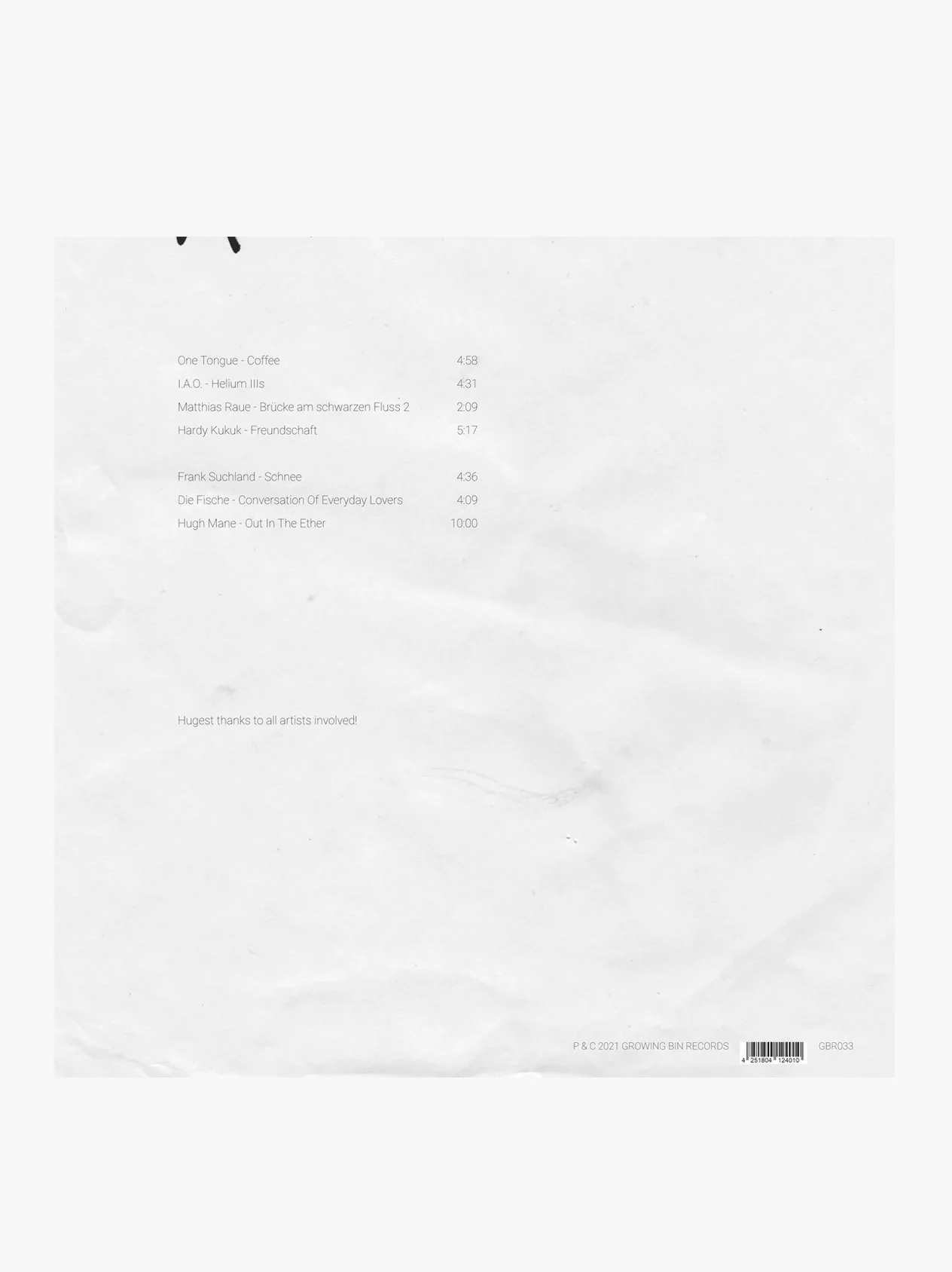 Various Artists - Lucky Are Those Who Hear The Birds Sing LP - Image 2